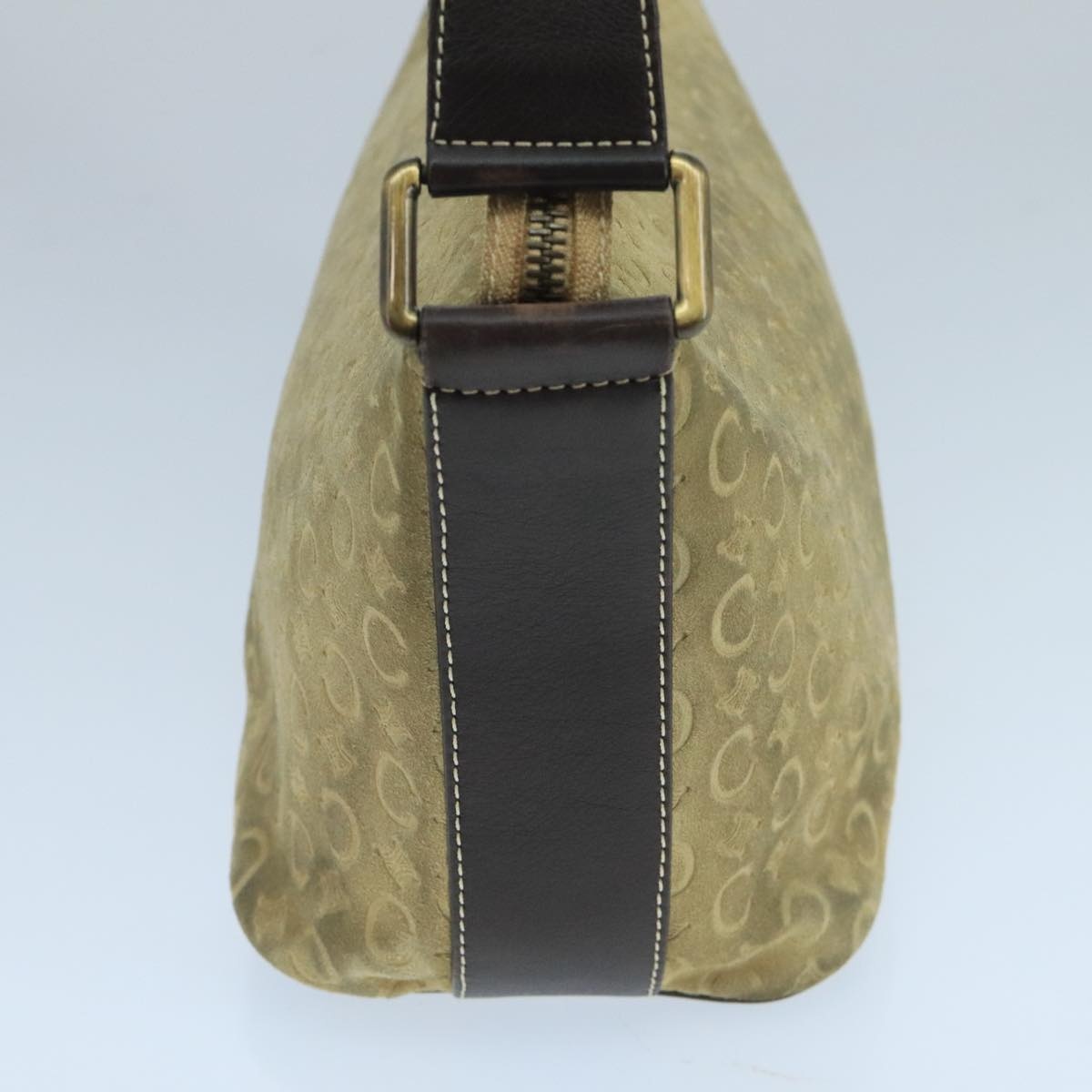 CELINE C Macadam Canvas Shoulder Bag Beige - 3