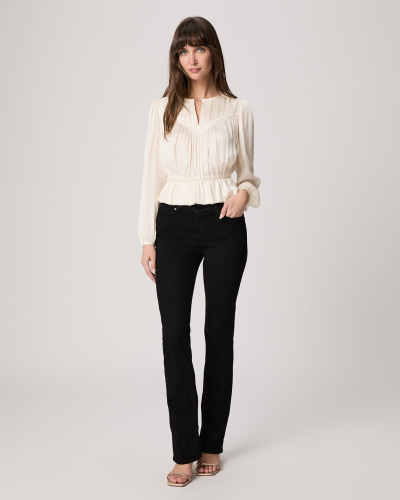 PAIGE High Rise Manhattan 32" Bootcut Jean outlook