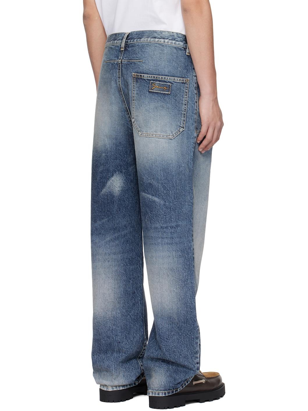 Blue Loose Fit Jeans - 3