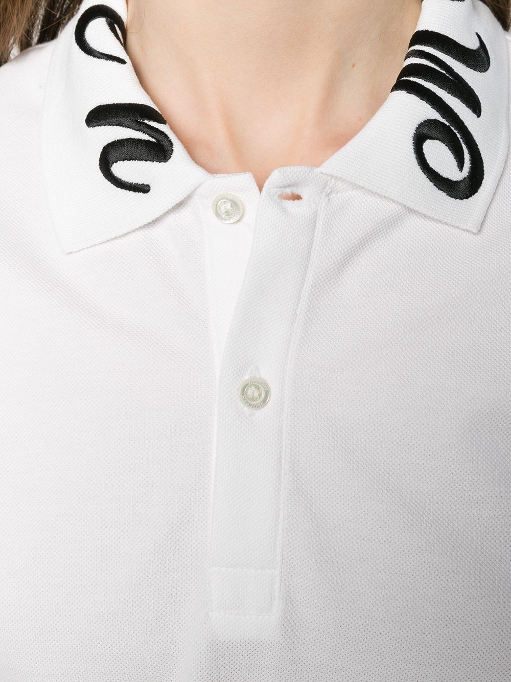 logo embroidered polo shirt - 5