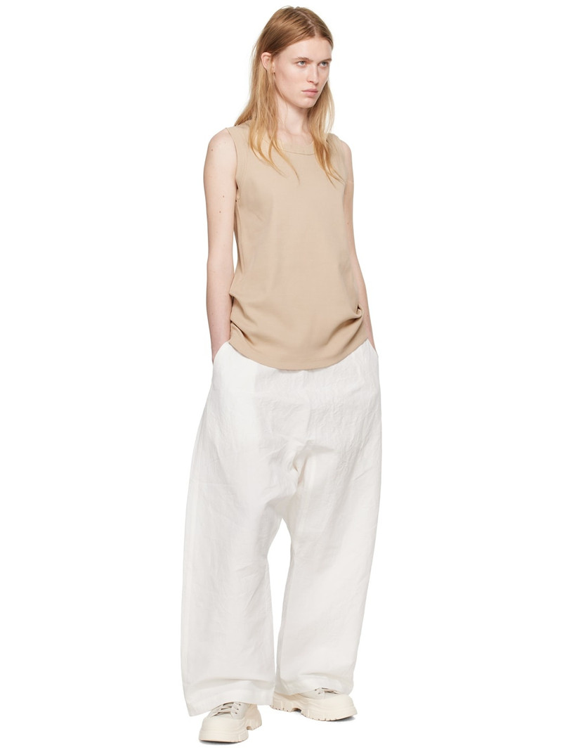 SOFIE D'HOORE Beige Ribbed Tank Top outlook