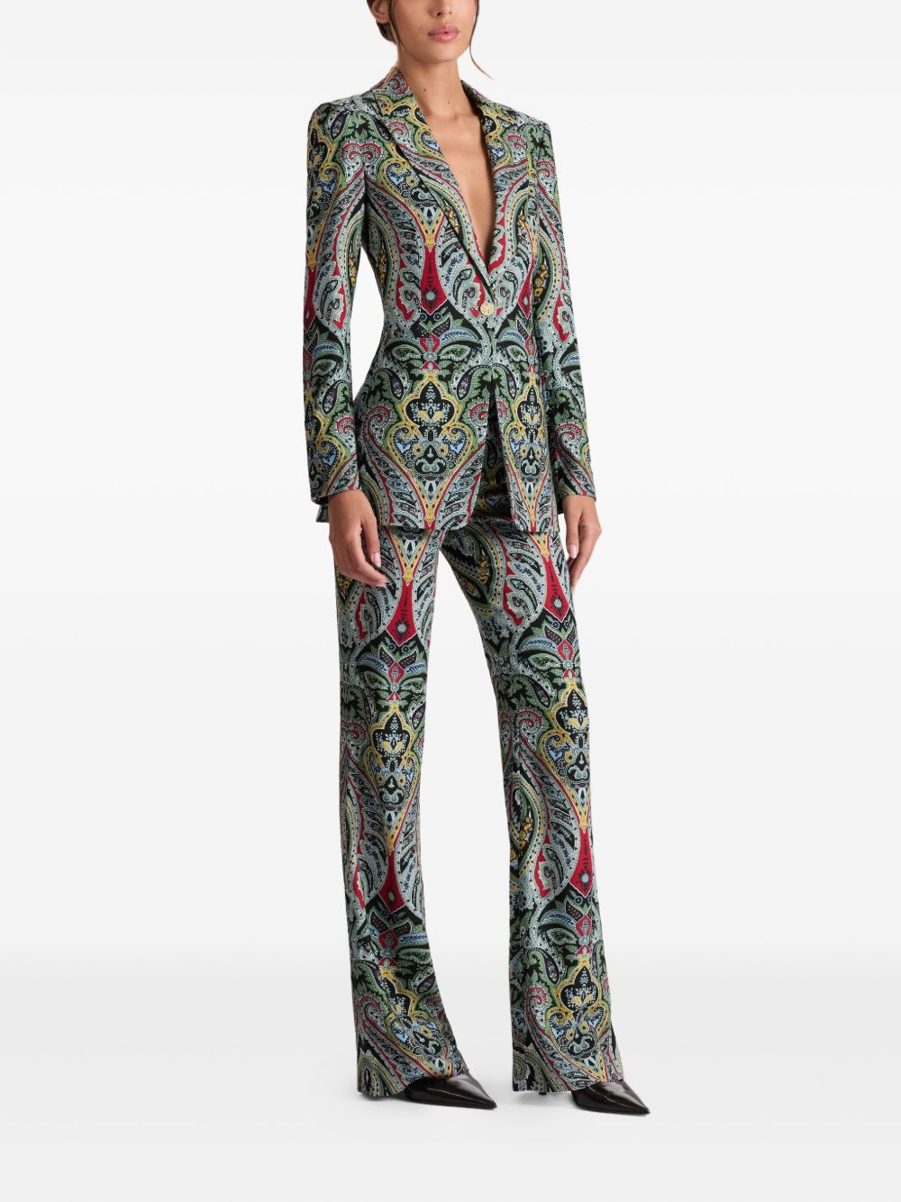 paisley-pattern blazer - 3