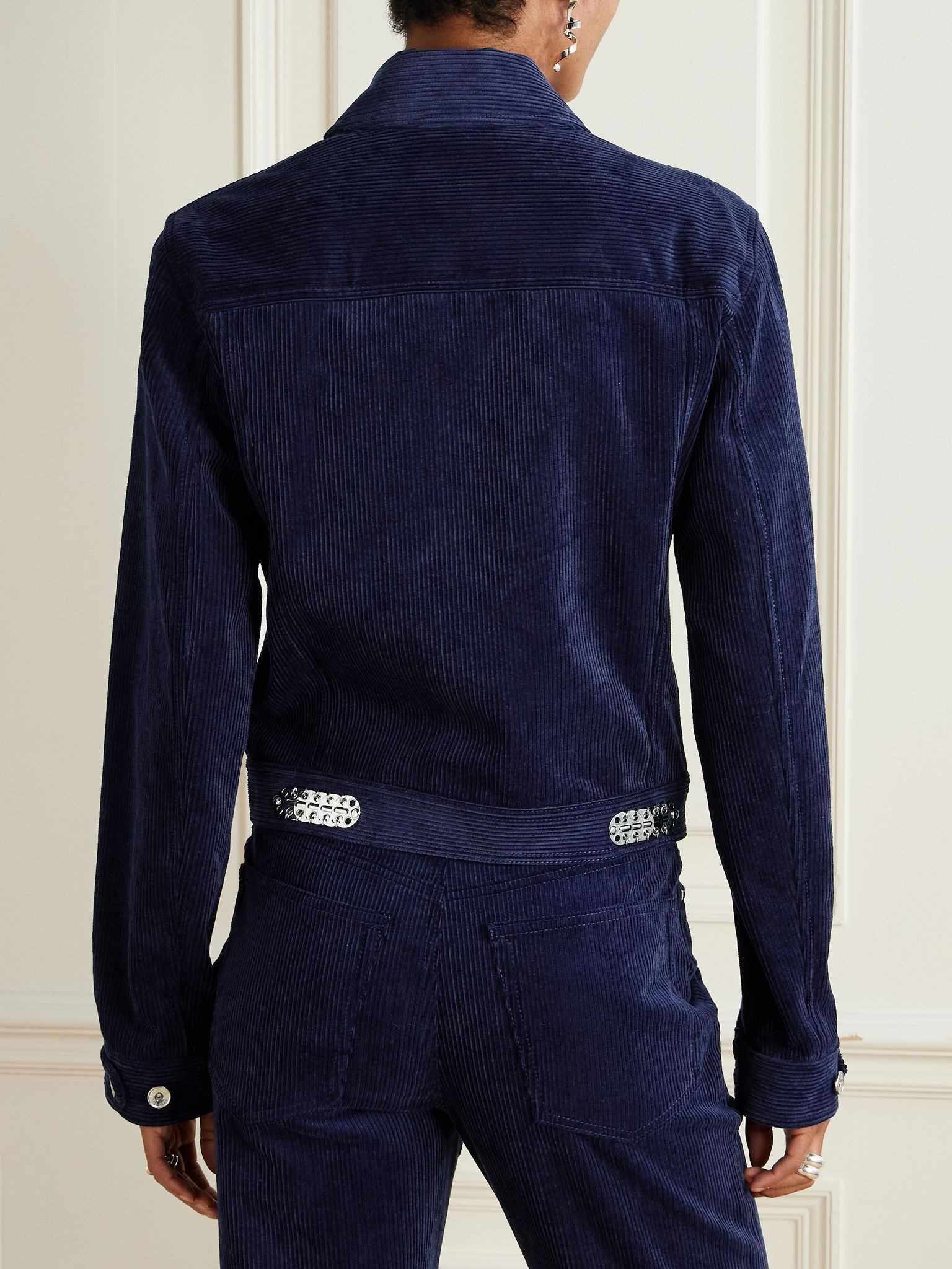Cotton-corduroy jacket Navy - 4
