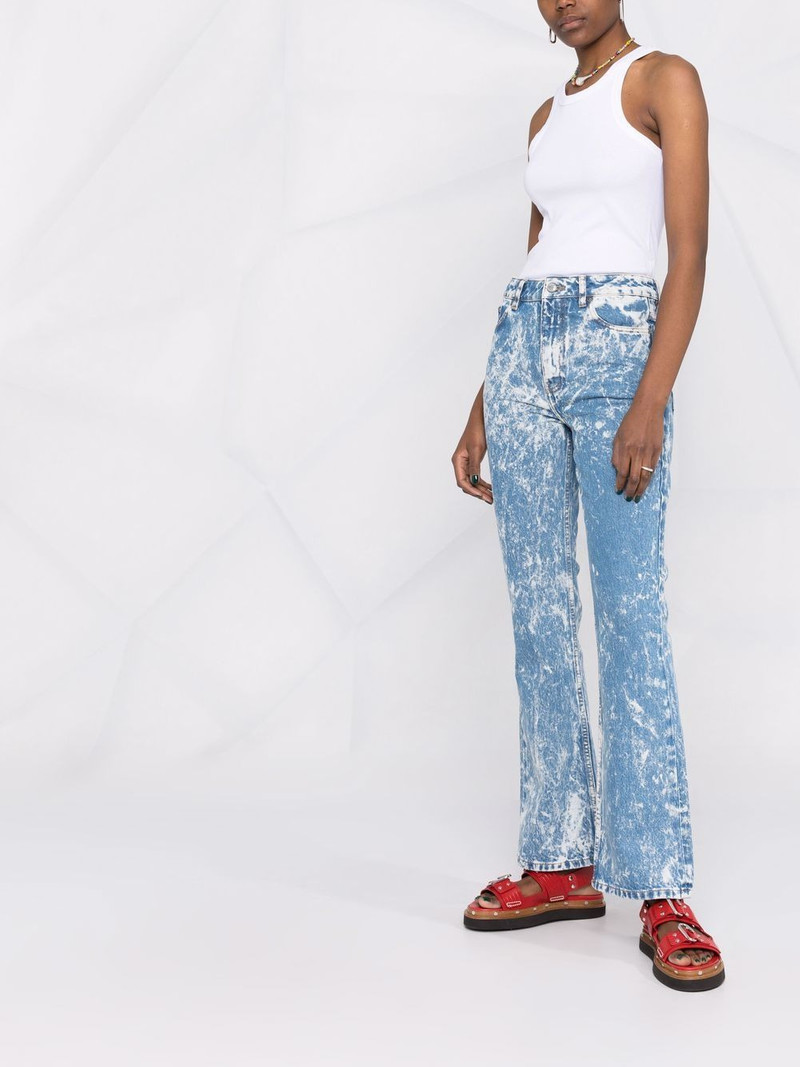 GANNI bleach-effect jeans outlook