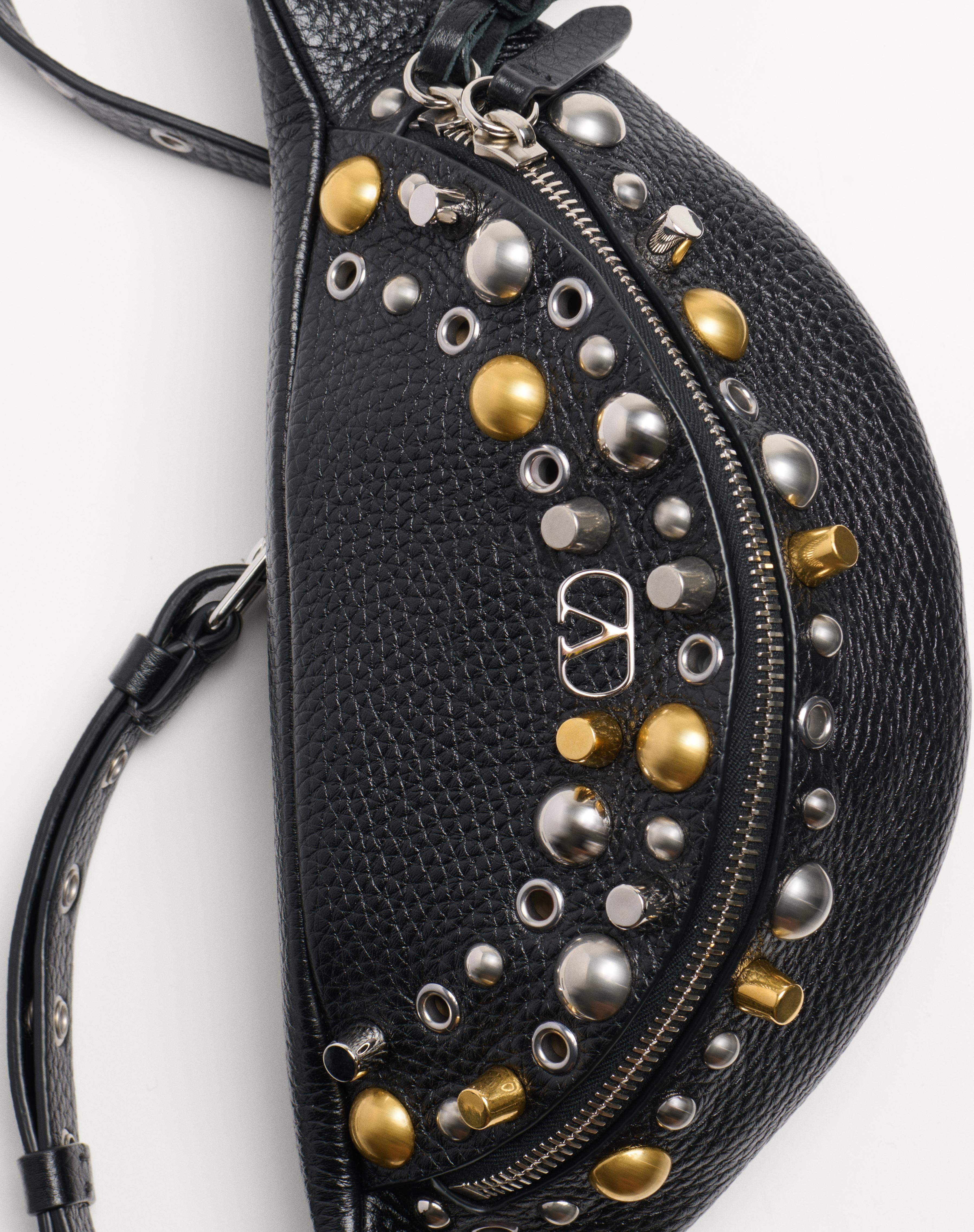 VALENTINO GARAVANI NELLCÔTE BELT BAG IN GRAINY CALFSKIN - 8