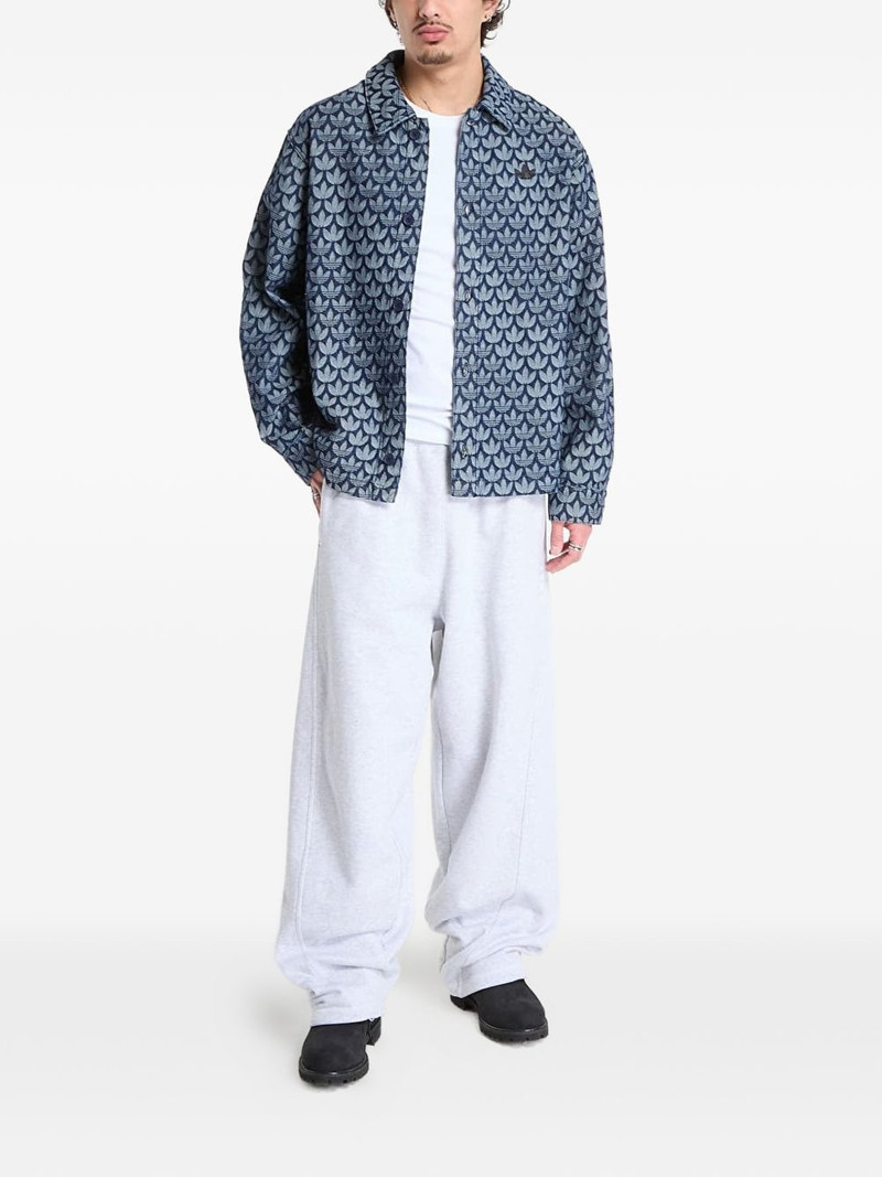 adidas monogram buttoned-up denim cotton shirt outlook