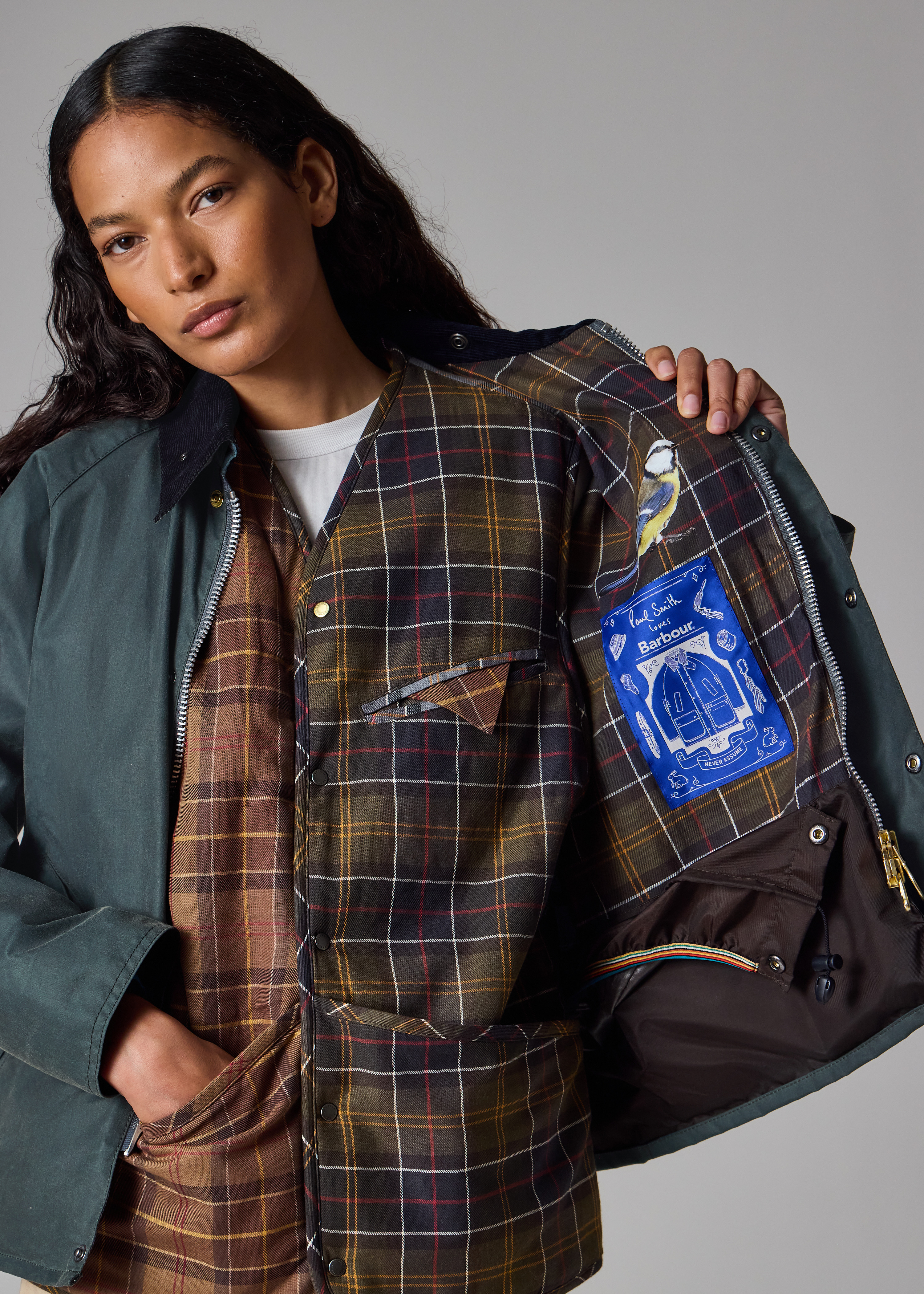 Paul Smith loves Barbour - Slate Transport Wax Jacket - 10