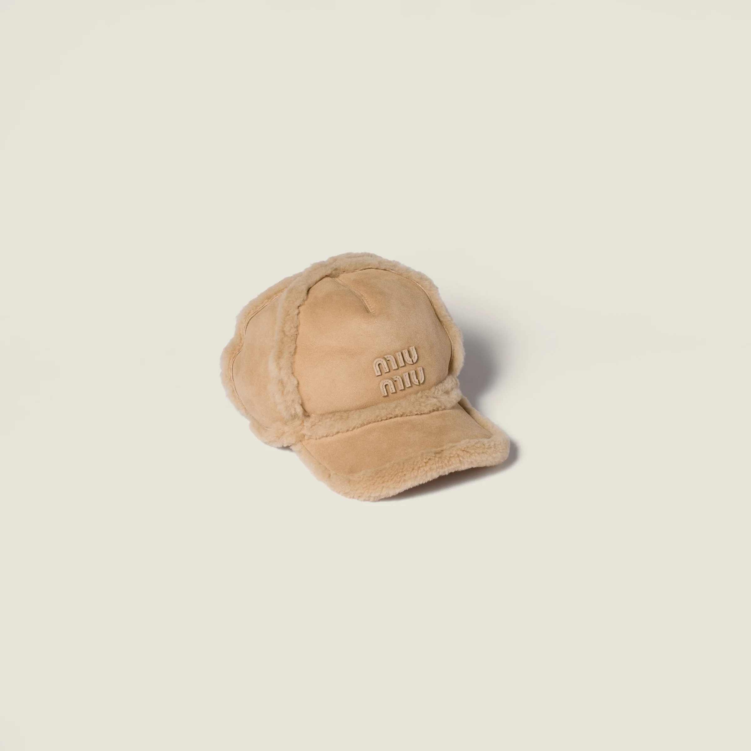 Shearling baseball cap - 1