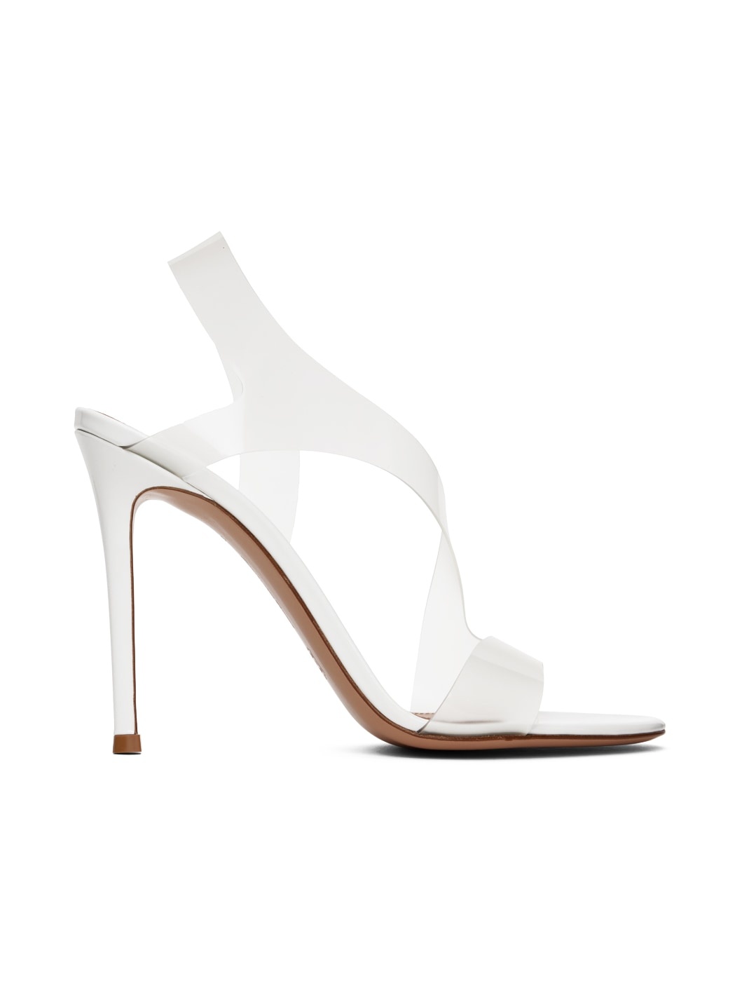 White Metropolis Heeled Sandals - 1