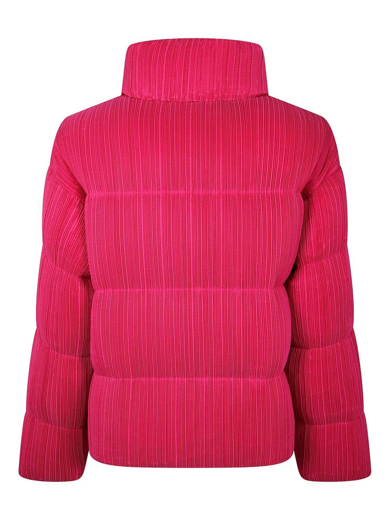 EMPORIO ARMANI plissé-effect padded coat outlook