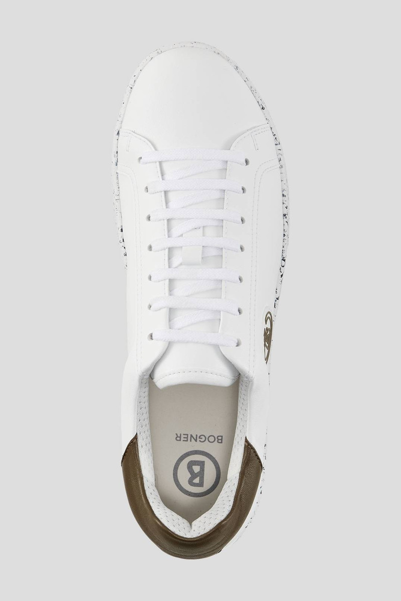 MALMÖ SUSTAINABLE SNEAKERS IN WHITE/OLIVE GREEN 5