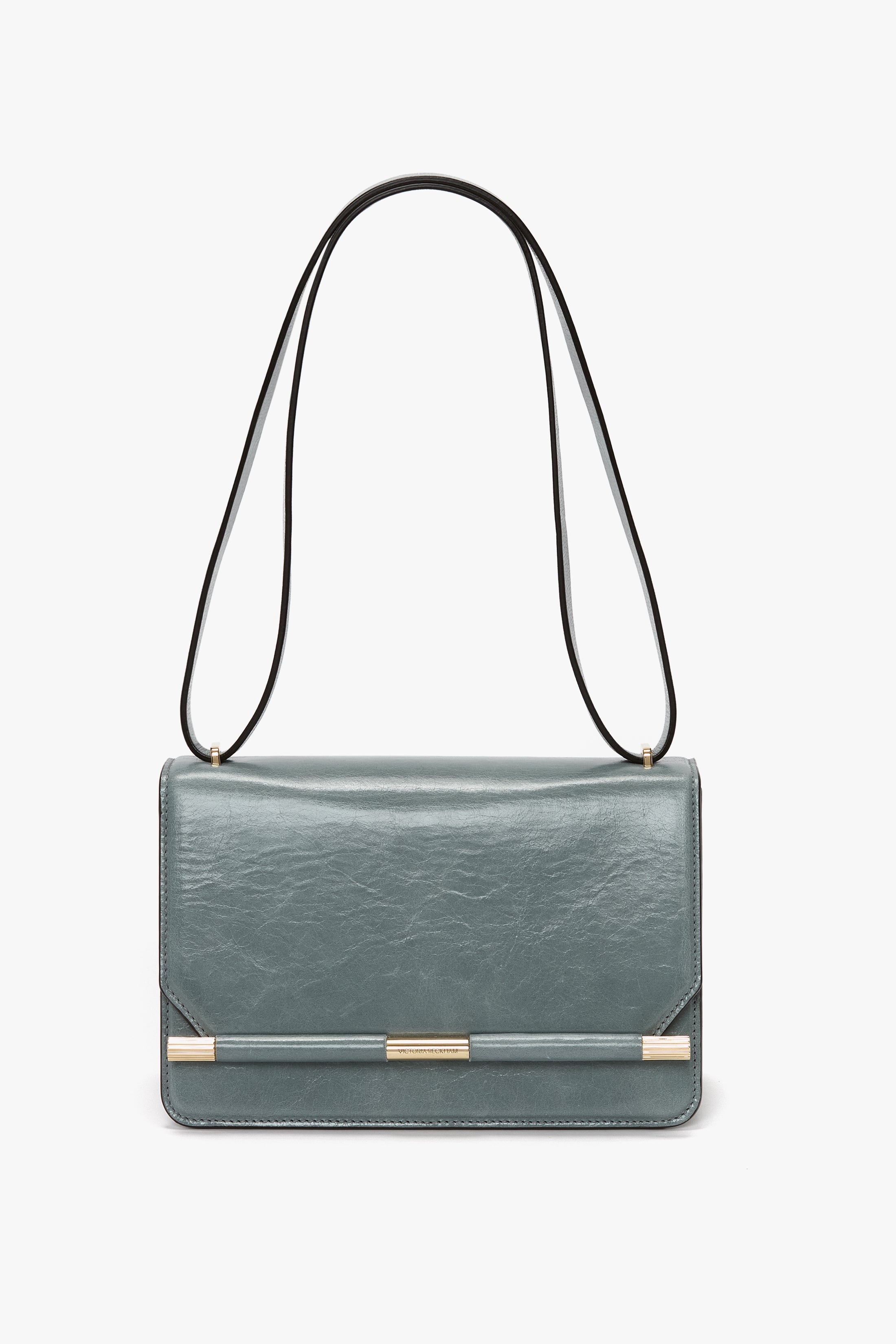 202 Crossbody Bag In Stone Grey Distressed Leather - 2