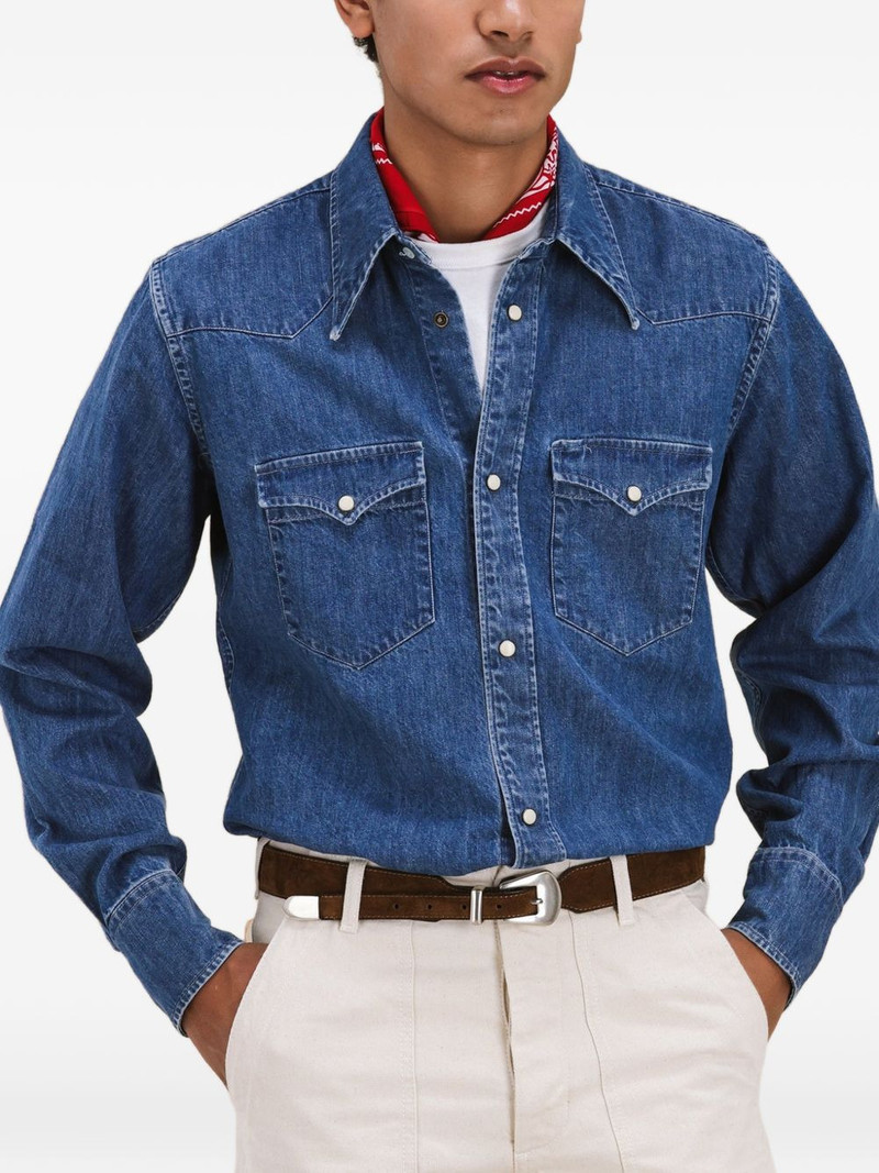Yellowstone denim western shirt 4