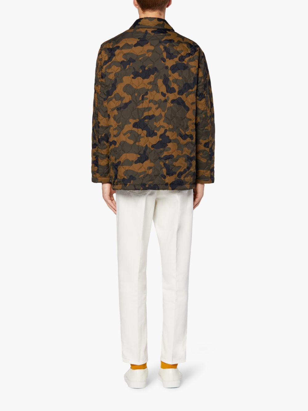 TEEMING CAMO RIPSTOP NYLON QUILTED COACH JACKET | GQM-210 - 3
