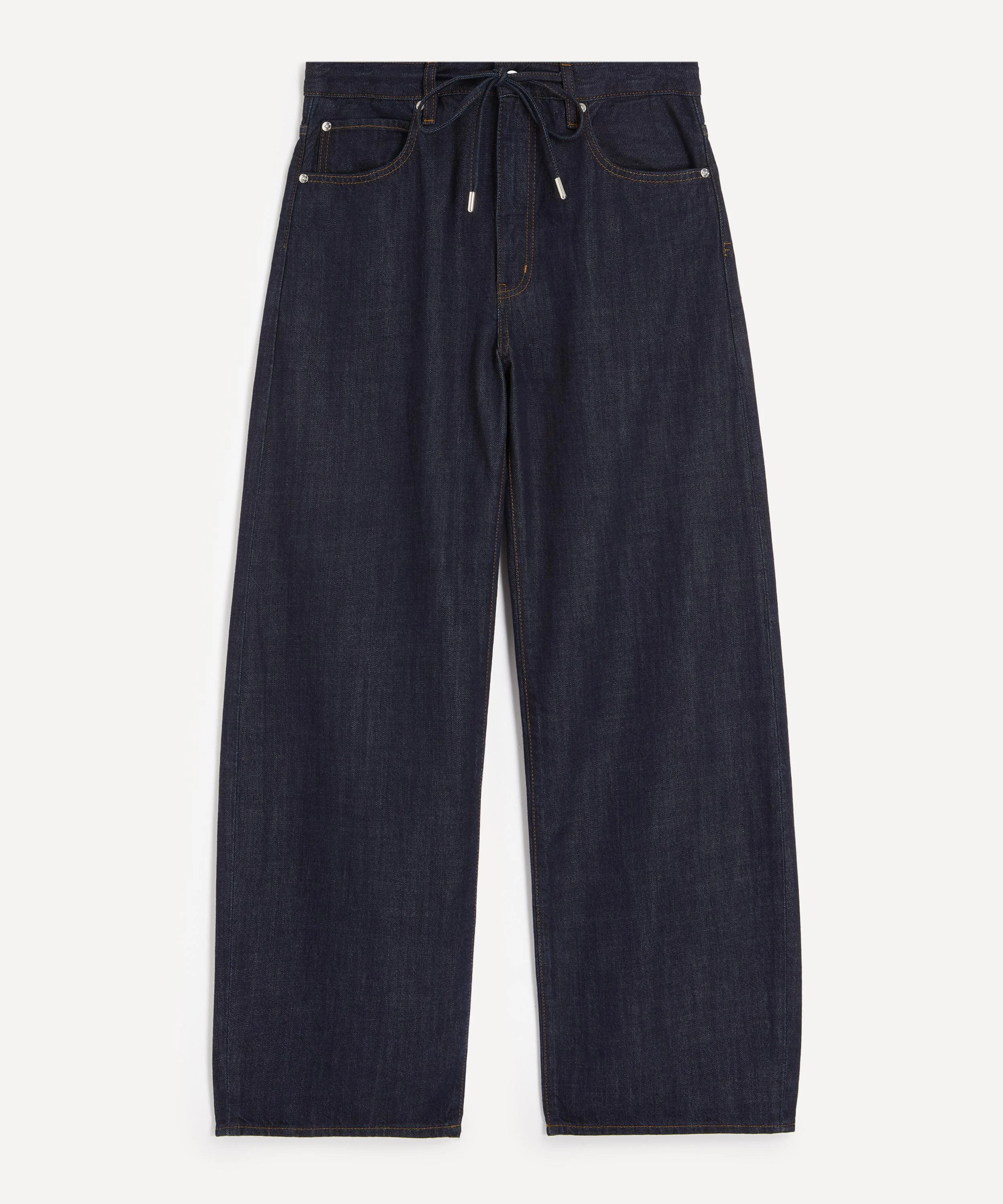 Off-Duty Drawstring Bow Jeans - 1