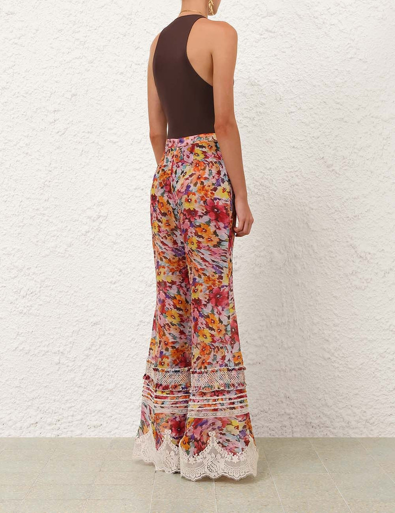 LUNA SHIRRED FLARE PANT 4