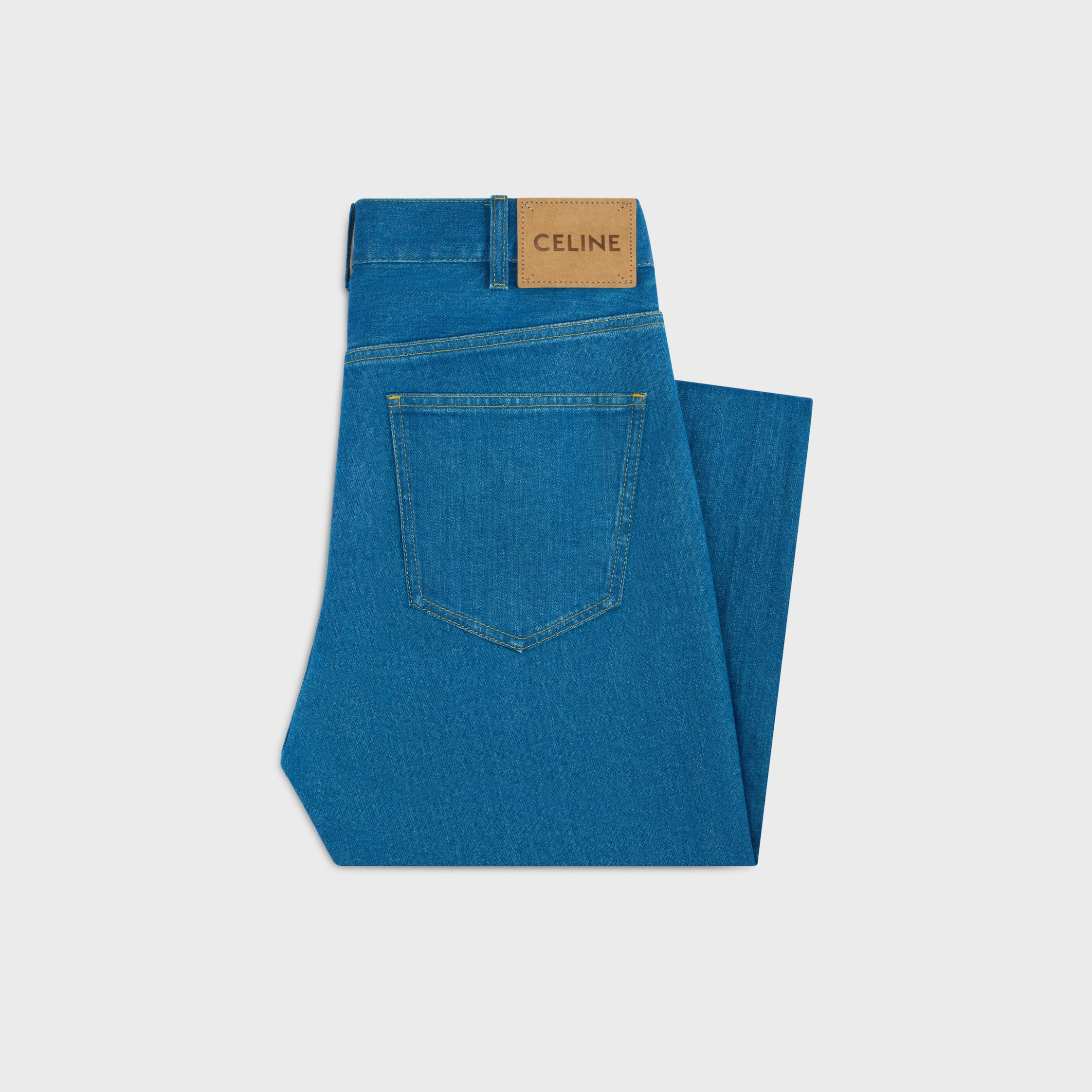 FLARED JEANS IN COTTON DENIM - 2