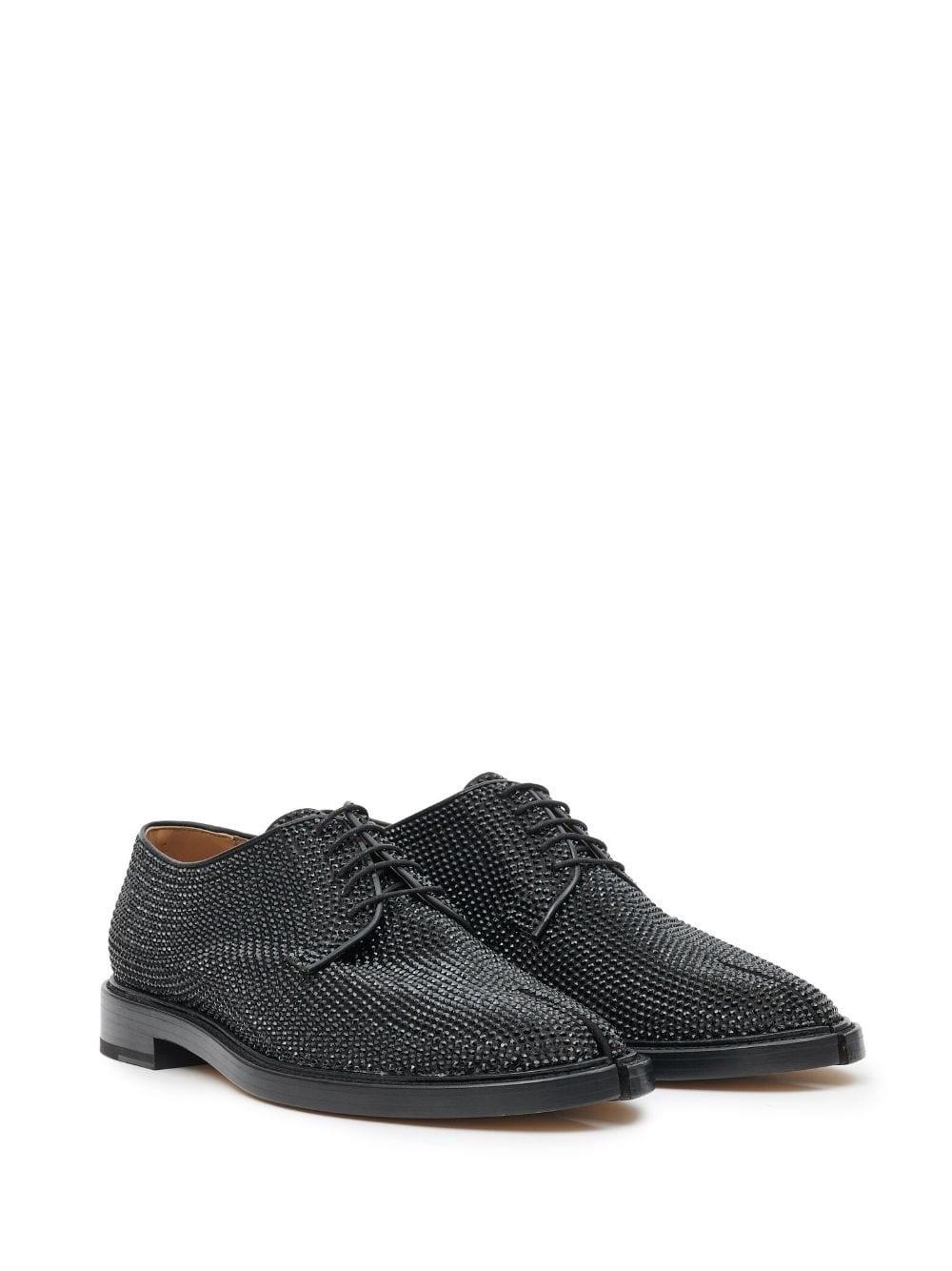 crystal-embellished lace-up shoes - 2