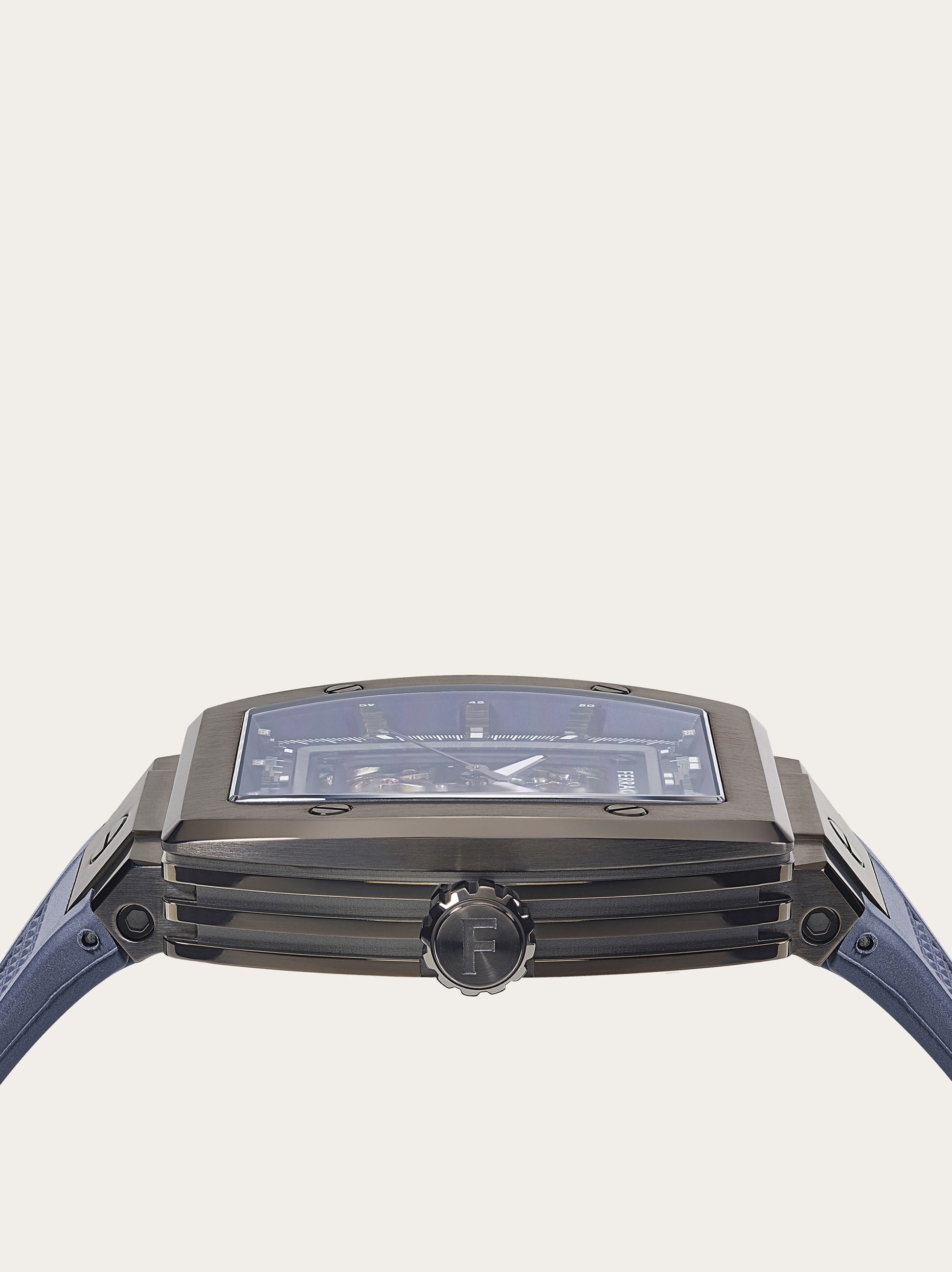 Ferragamo tonneau Skeleton watch - 3