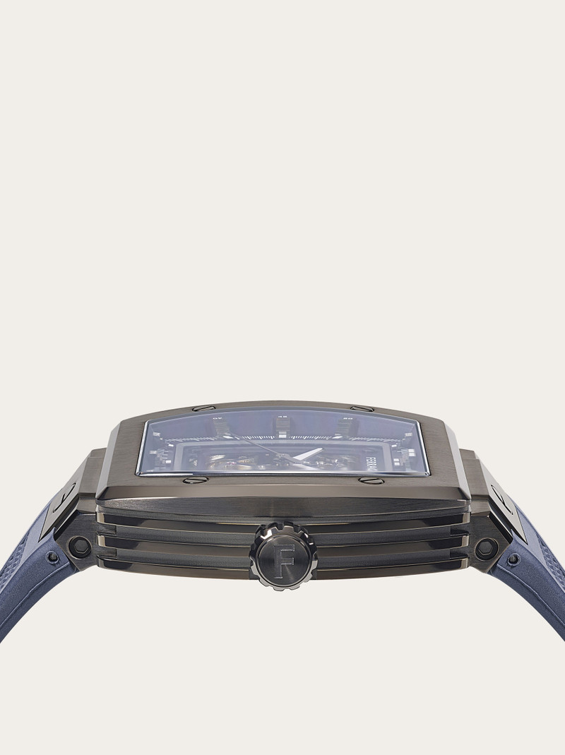 Ferragamo tonneau Skeleton watch 3