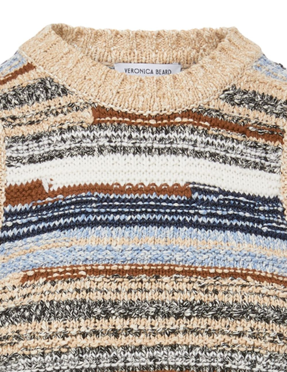 striped sleeveless sweater - 2
