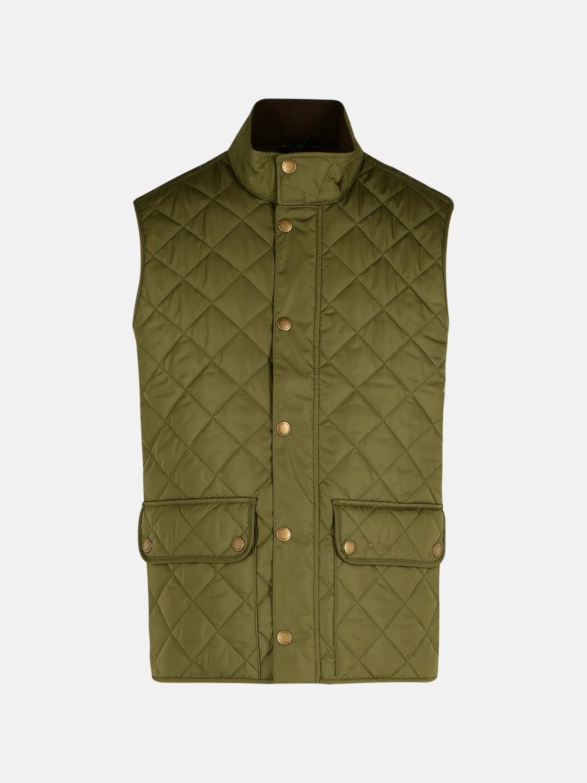 'LOWERDALE' GREEN POLYESTER VEST - 1