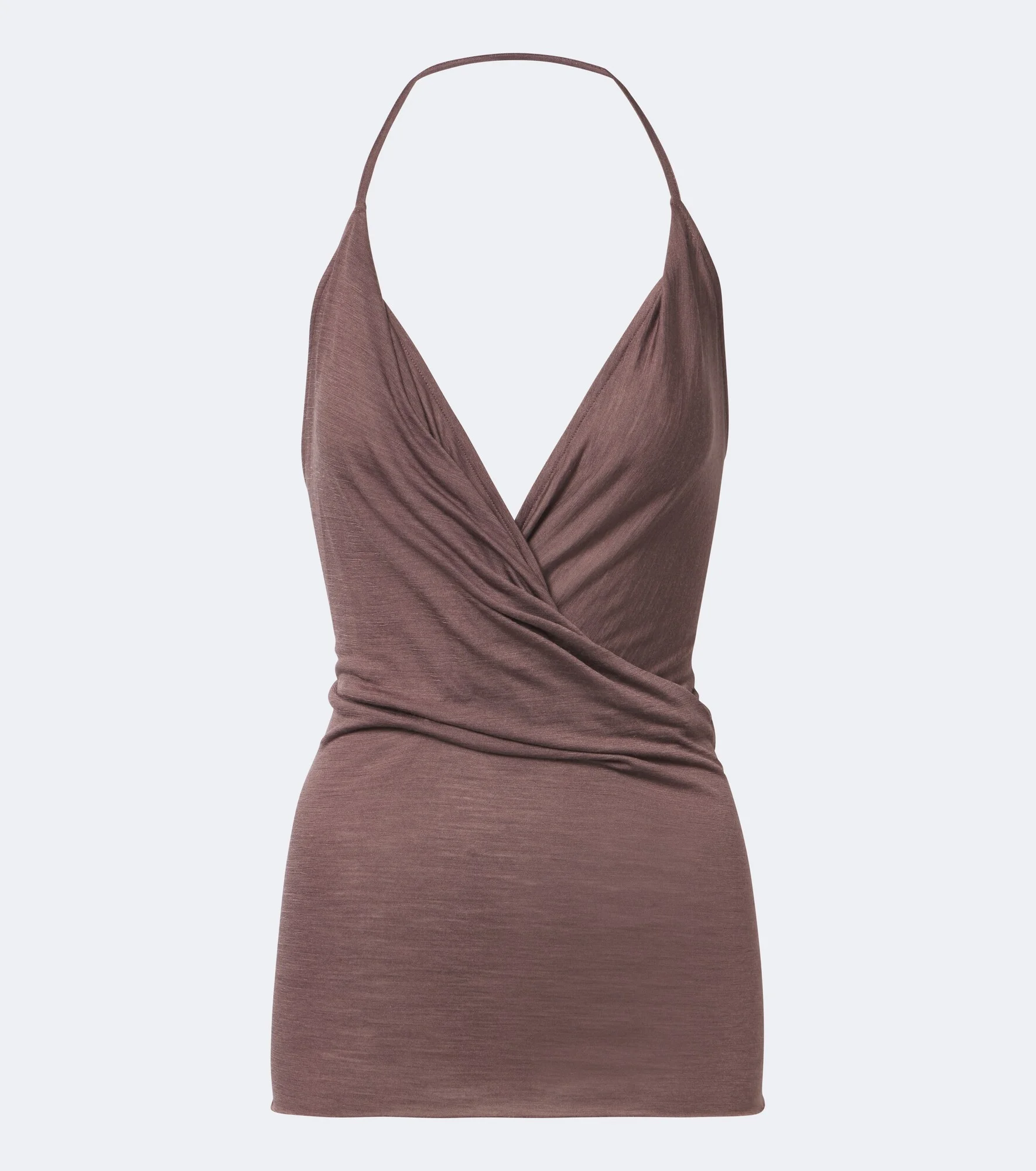 Draped wool and silk top - 1