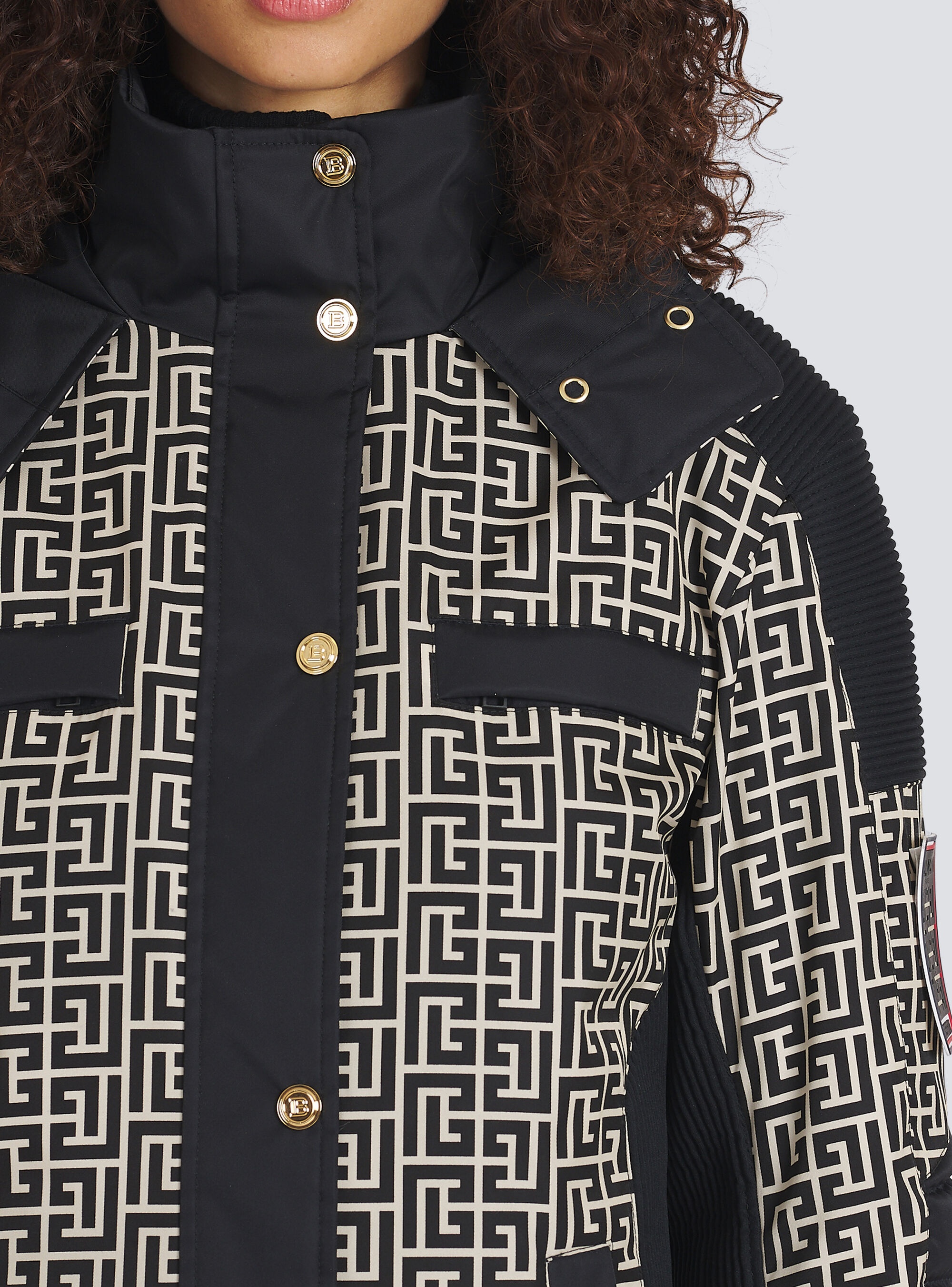 Balmain x Rossignol - Balmain-monogrammed hooded ski coat - 7