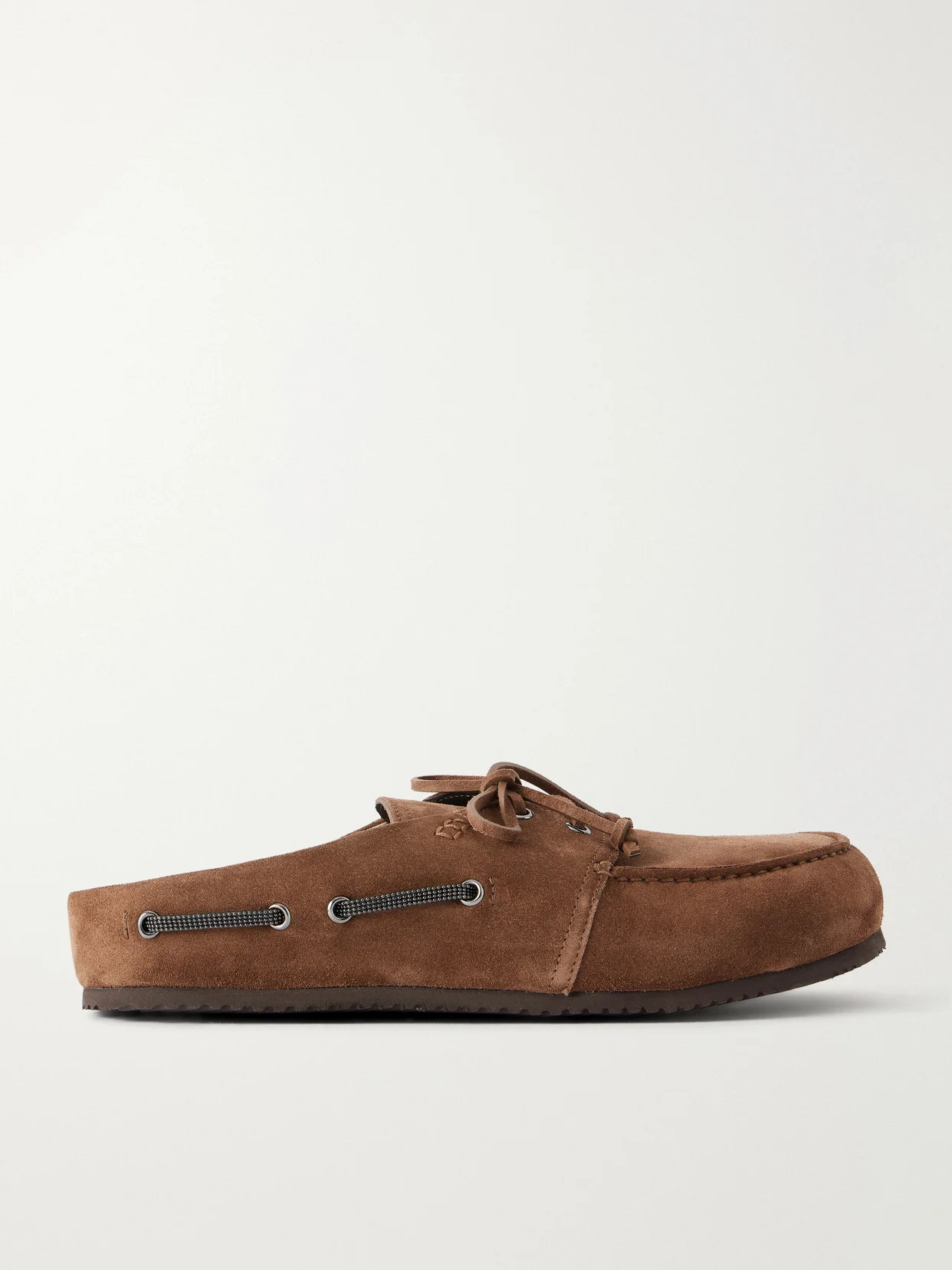 Suede Slip-on Mules - 1