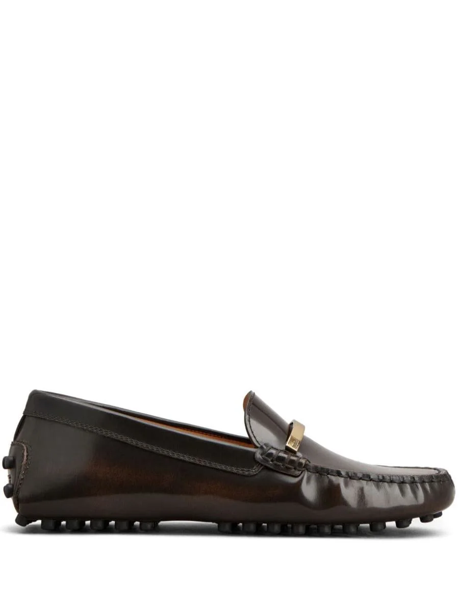 Tod'S Brushed Leather Gommino Loafer Shoes - 1