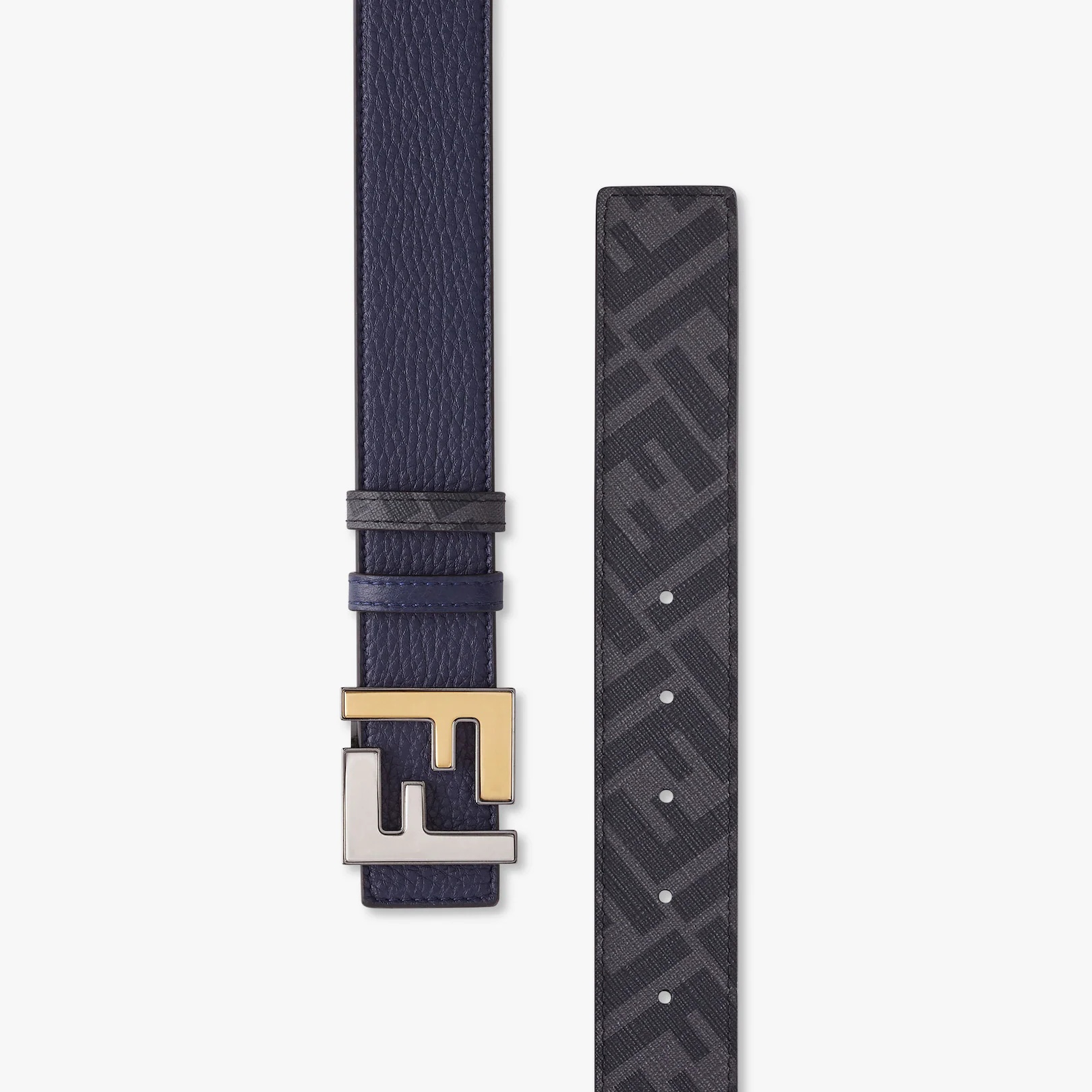 Blue leather belt - 2