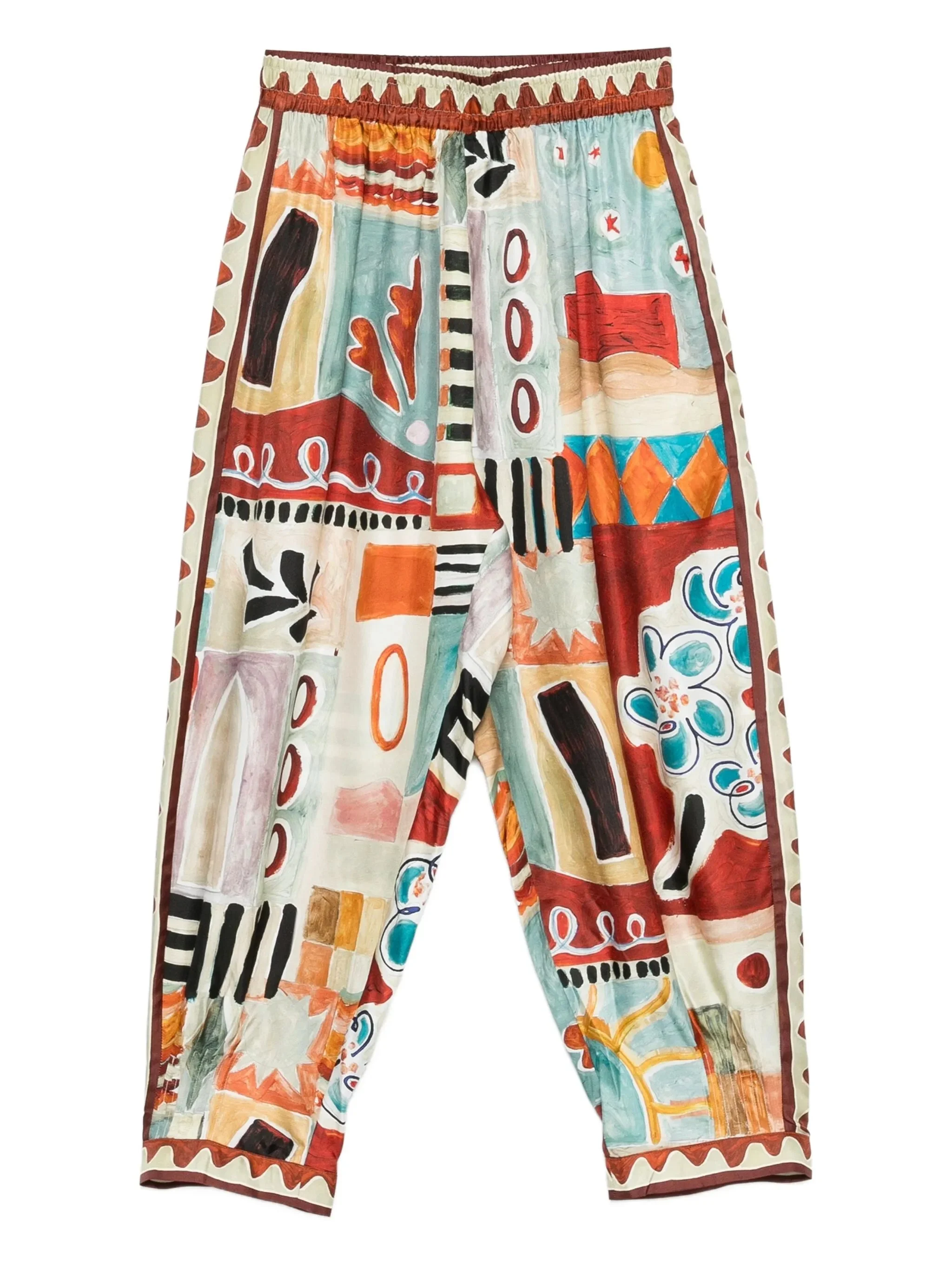 Michelle elasticated-waisband trousers - 1