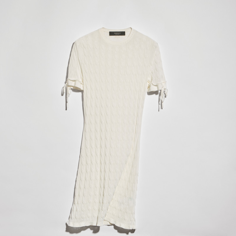 Braided cotton blend dress - 1