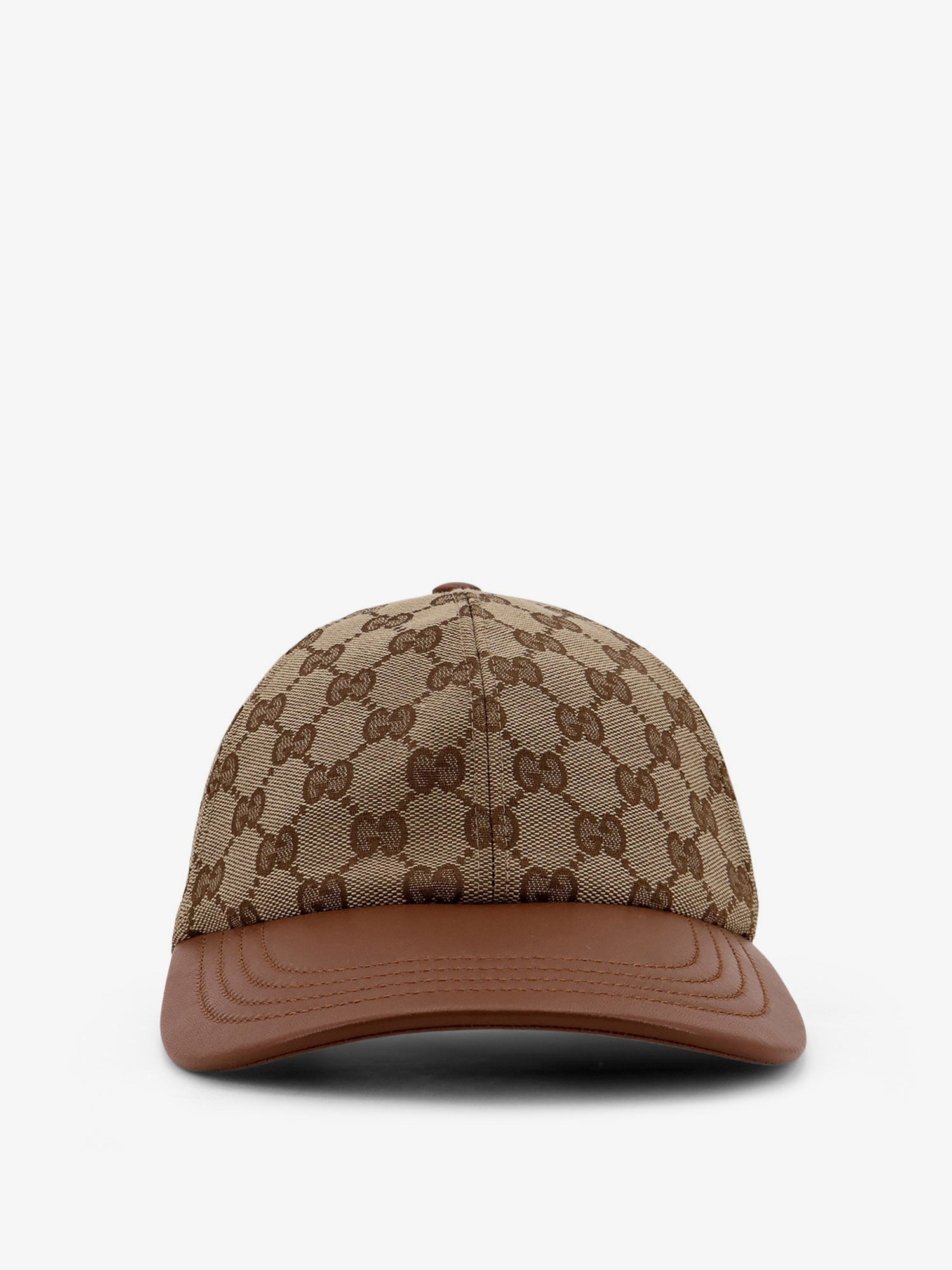 Gucci Women Gg Supreme Fabric Baseball Hat - 1
