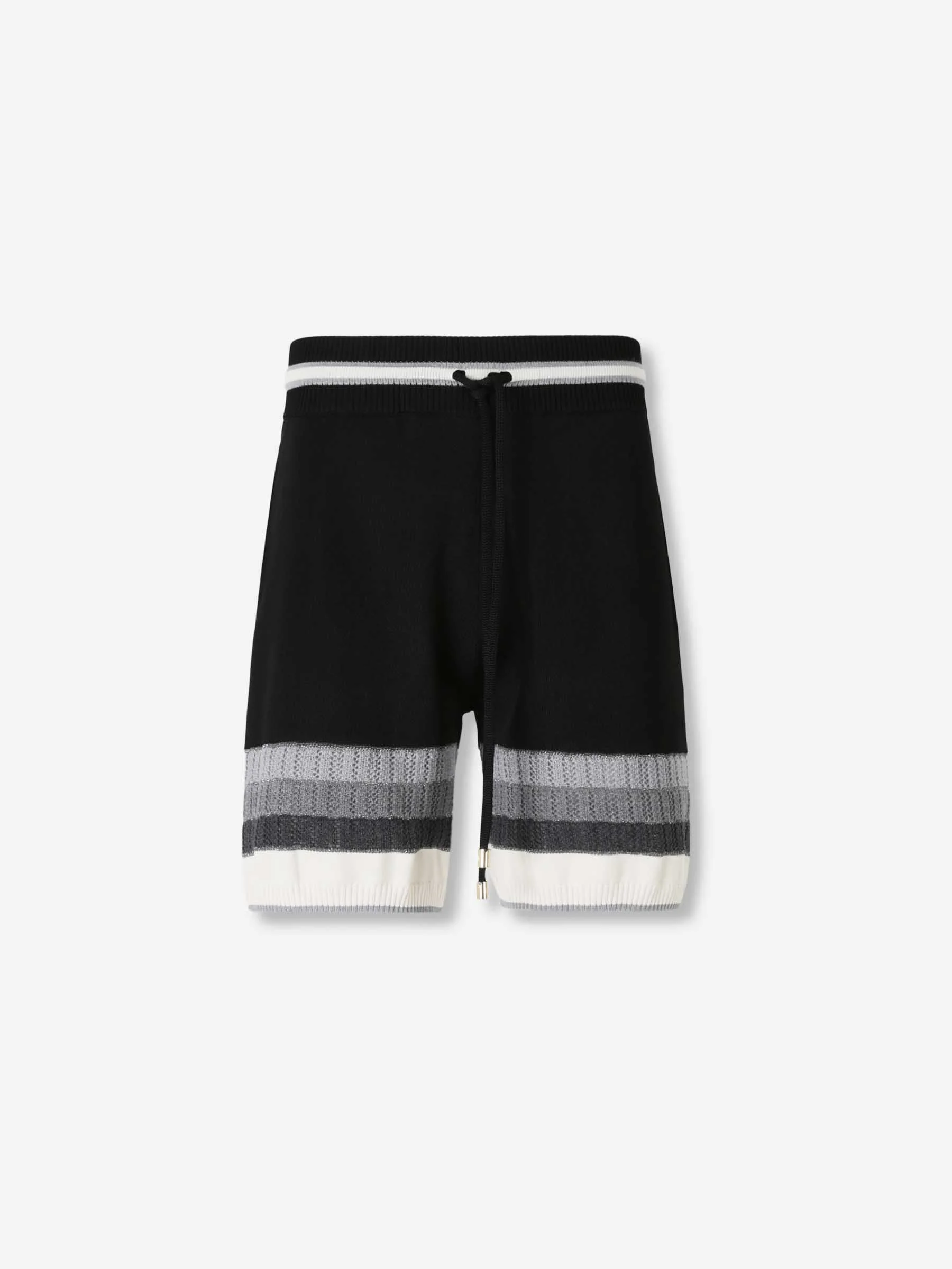STRIPED KNIT BERMUDAS - 1