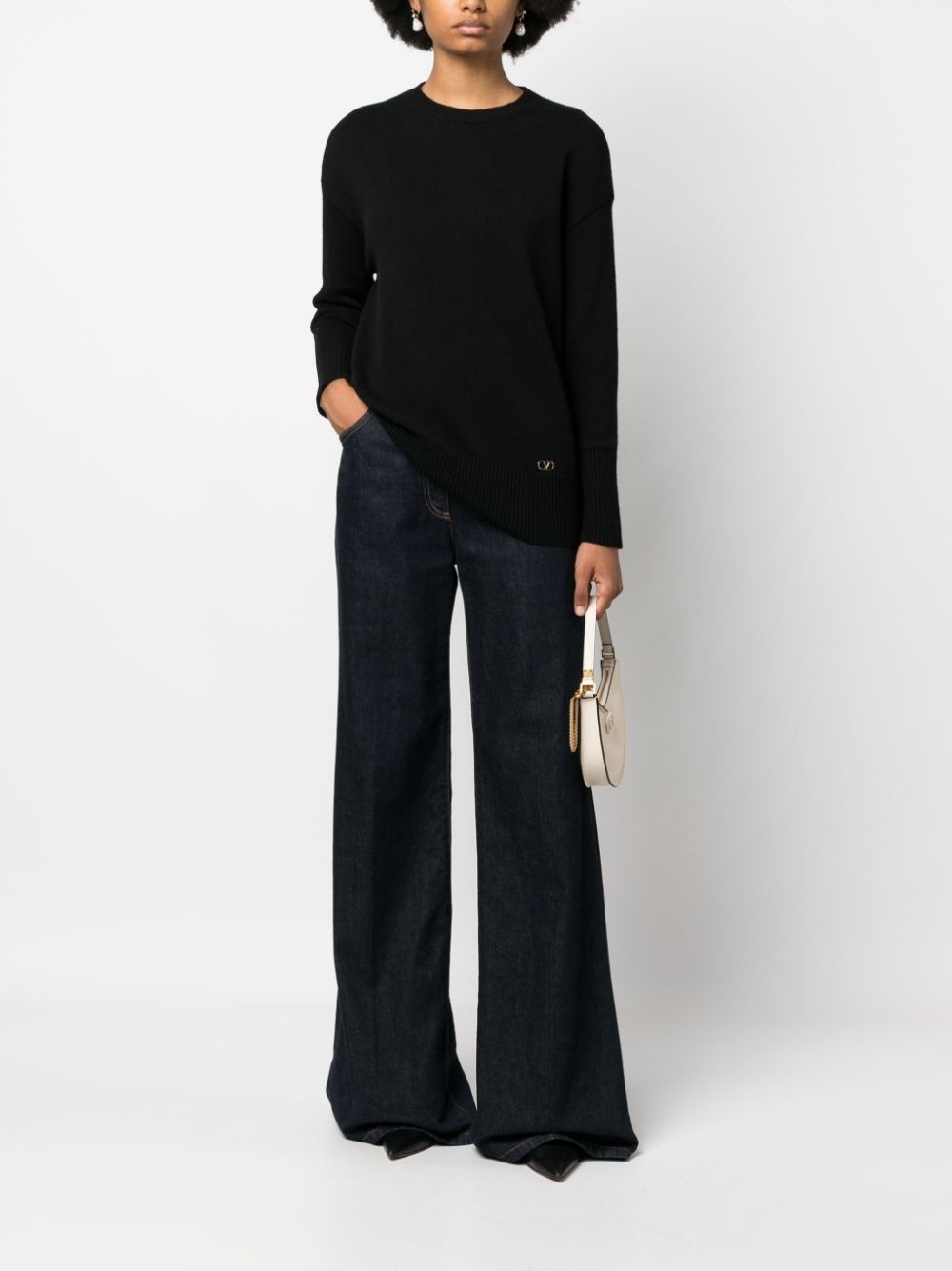 VLogo cashmere jumper - 2