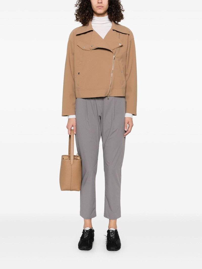 Herno jersey biker jacket outlook