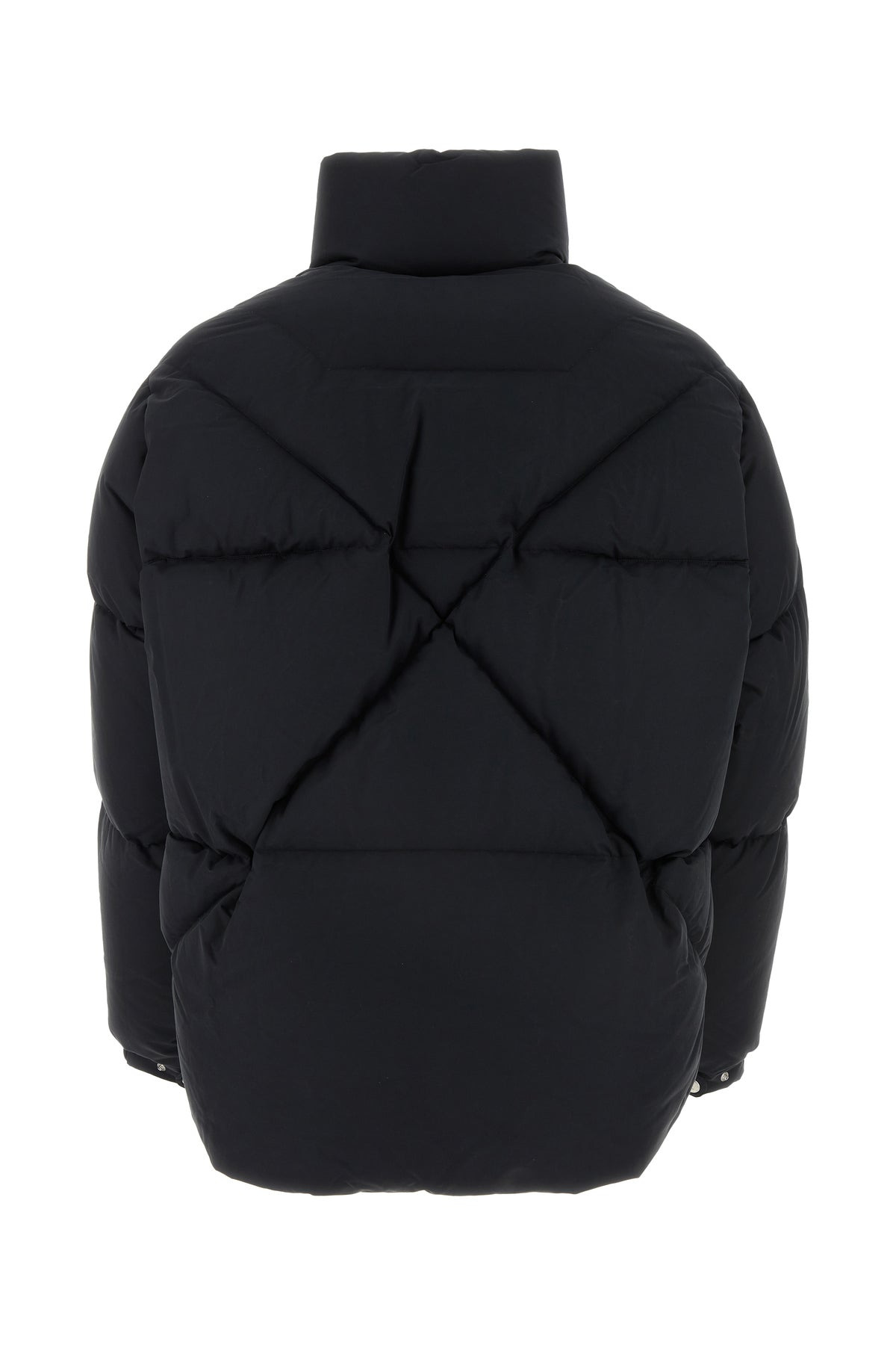 Black cotton blend oversize Puff down jacket - 2
