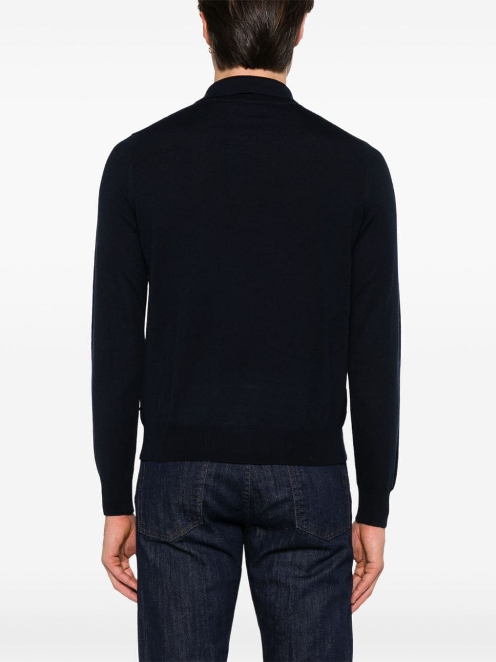 knitted polo shirt - 3