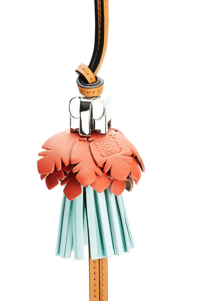 Loewe Elephant flower charm in calfskin outlook