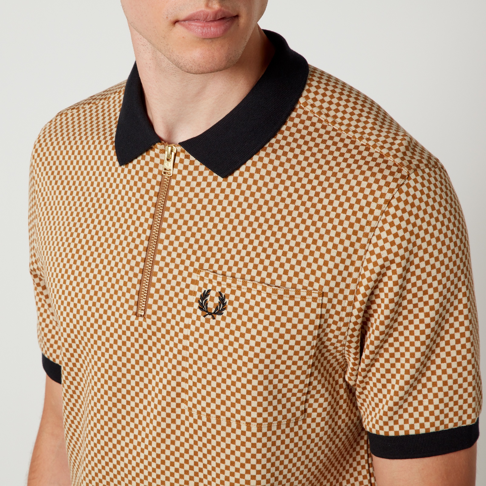 Fred Perry Fred Perry Men's Micro Chequerboard Polo Shirt