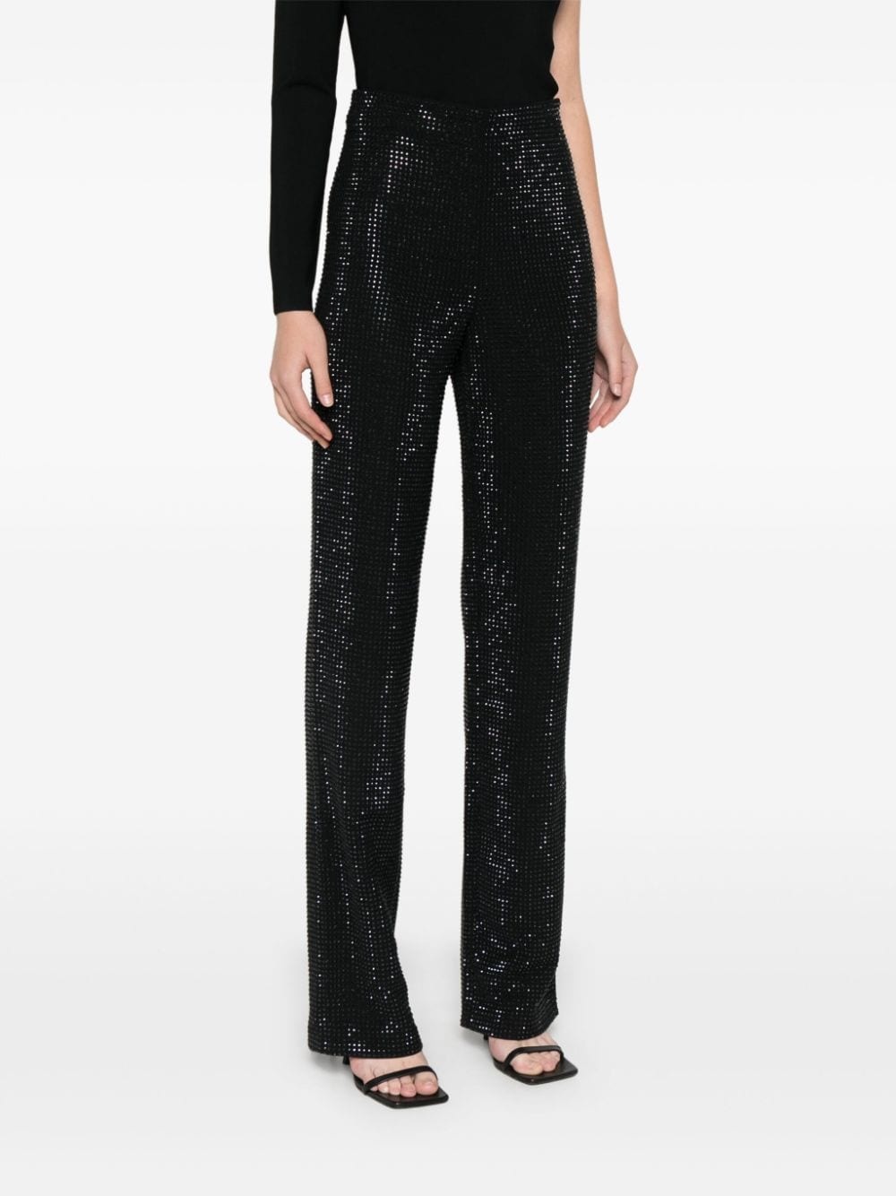 crystal-embellished trousers - 3
