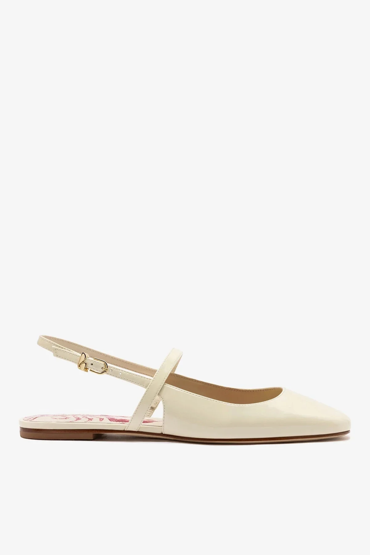 Georgina Ballet Flat Ivory Patent Leather - 1