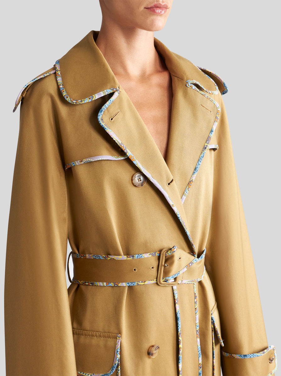 DOUBLE-BREASTED TRENCH COAT WITH BELT - 2