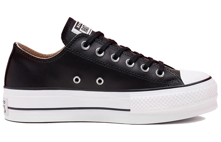 (WMNS) Converse Chuck Taylor All Star Lift Clean Ox 'Black' 561681C - 2