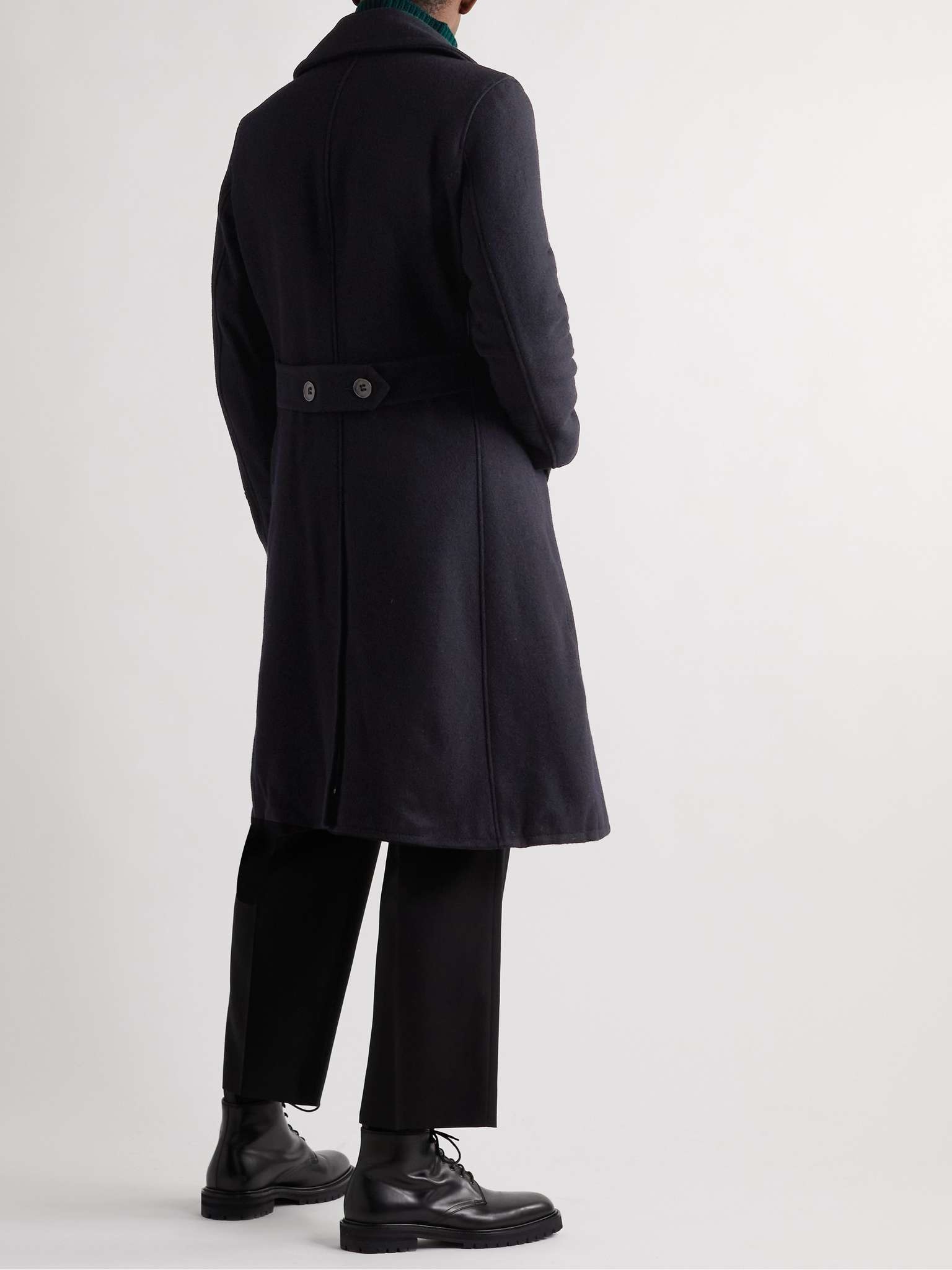 Slim-Fit Double-Breasted Wool-Blend Coat - 4