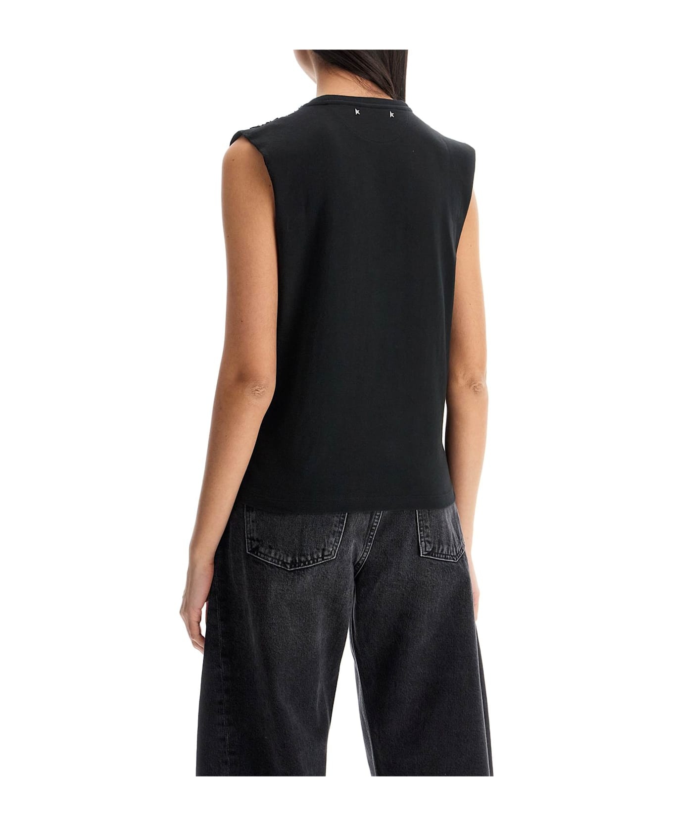 Sleeveless Top With - 3