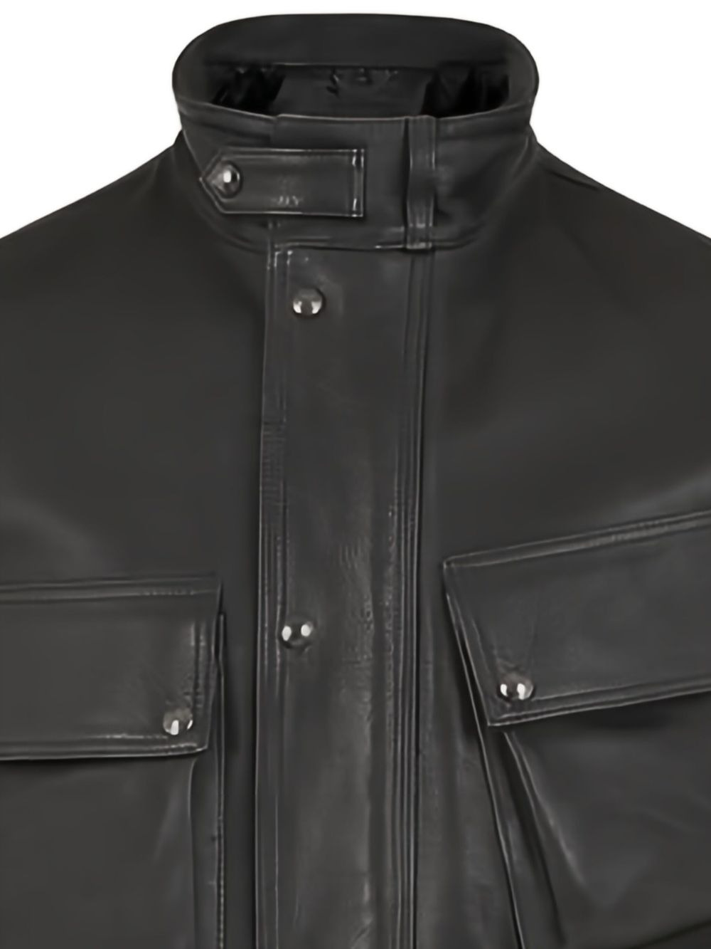 MULTIPLE-POCKET LEATHER JACKET - 2