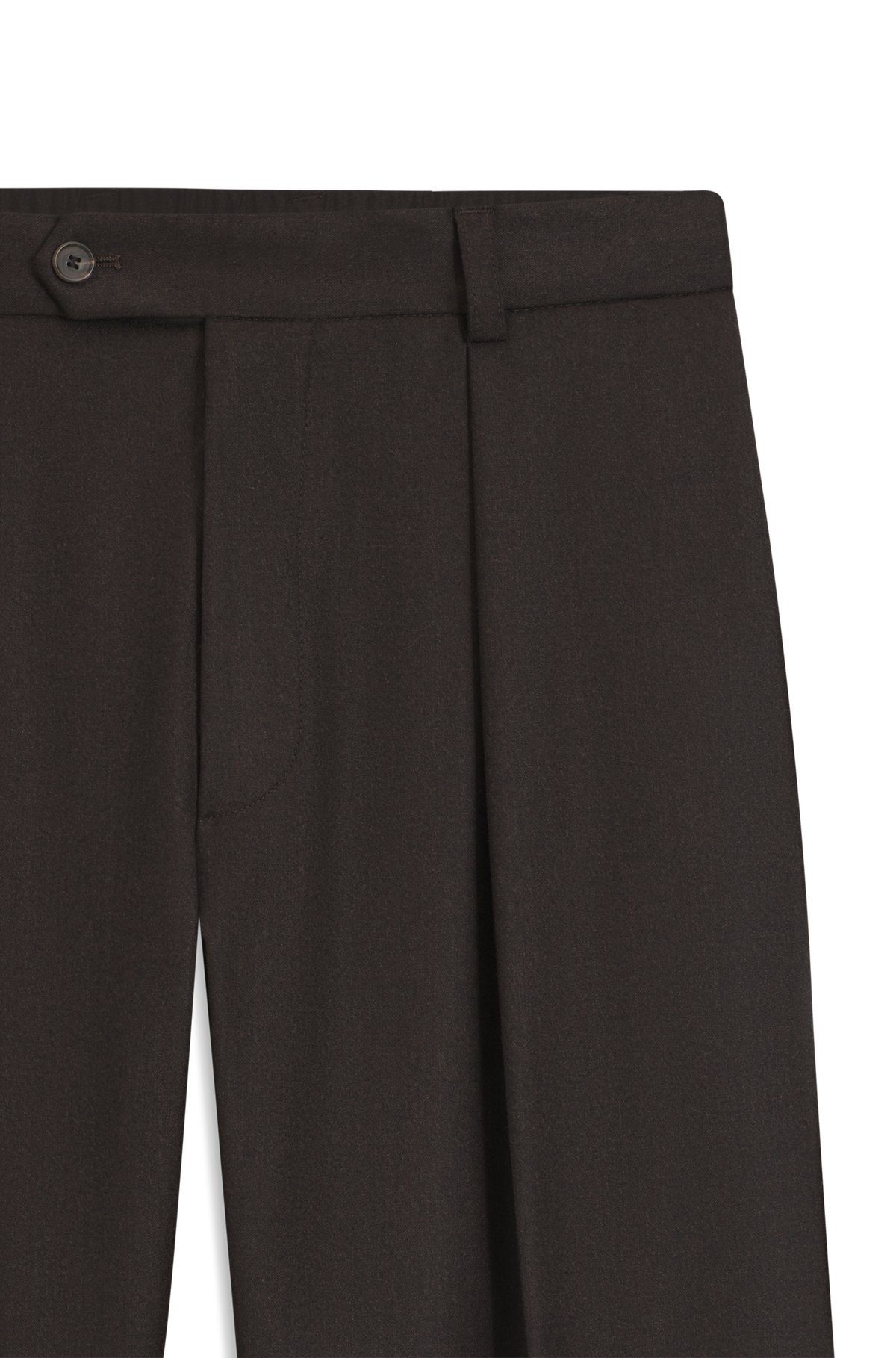 BECKHAM X BOSS RELAXED-FIT TROUSERS IN VIRGIN WOOL - 6