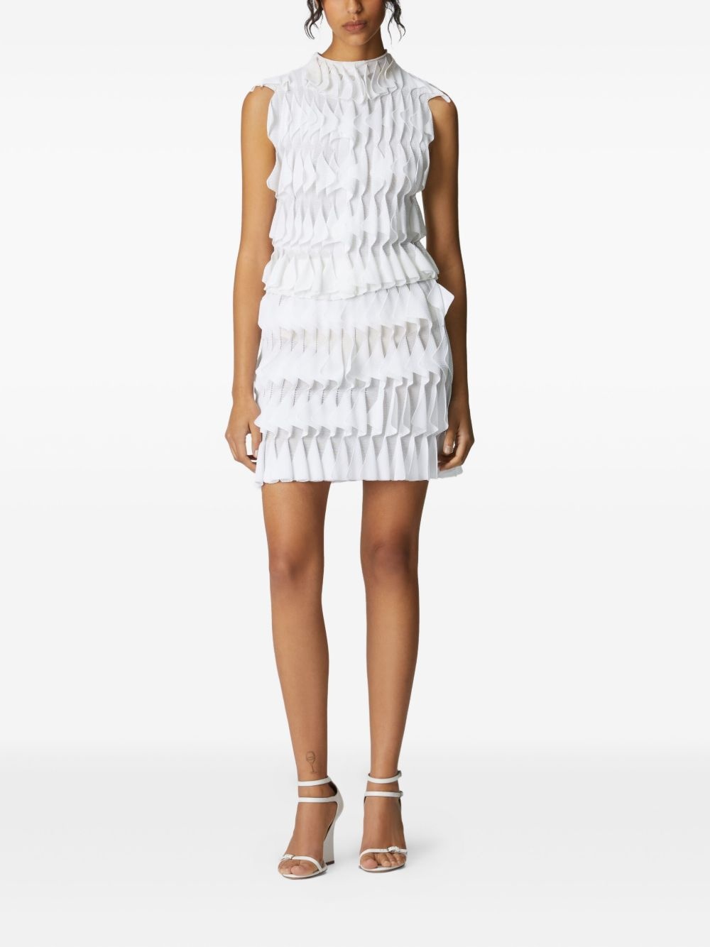 geometric-pattern mini skirt - 2